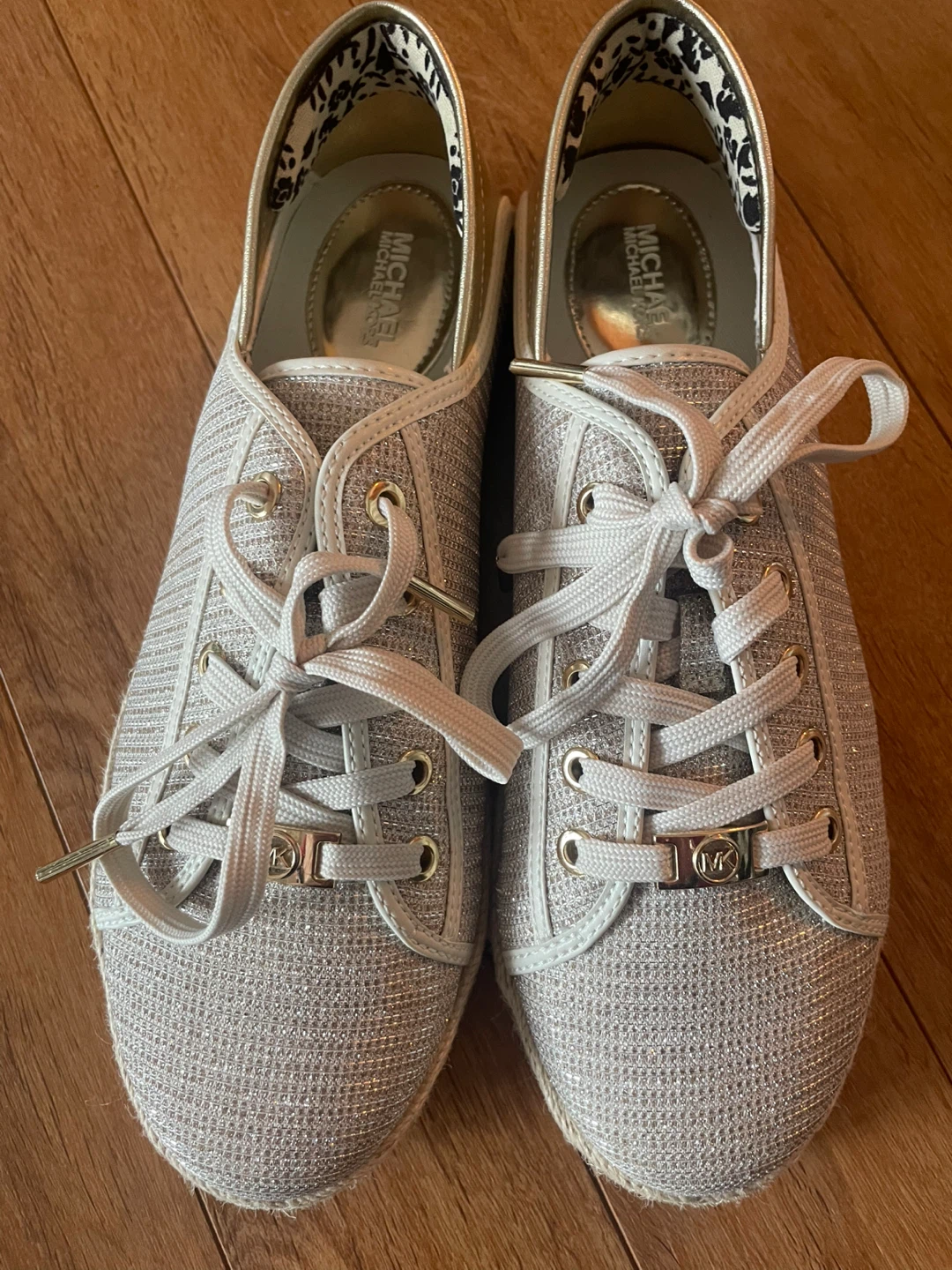 Michael Kors Glitter Sneakers, Size 8