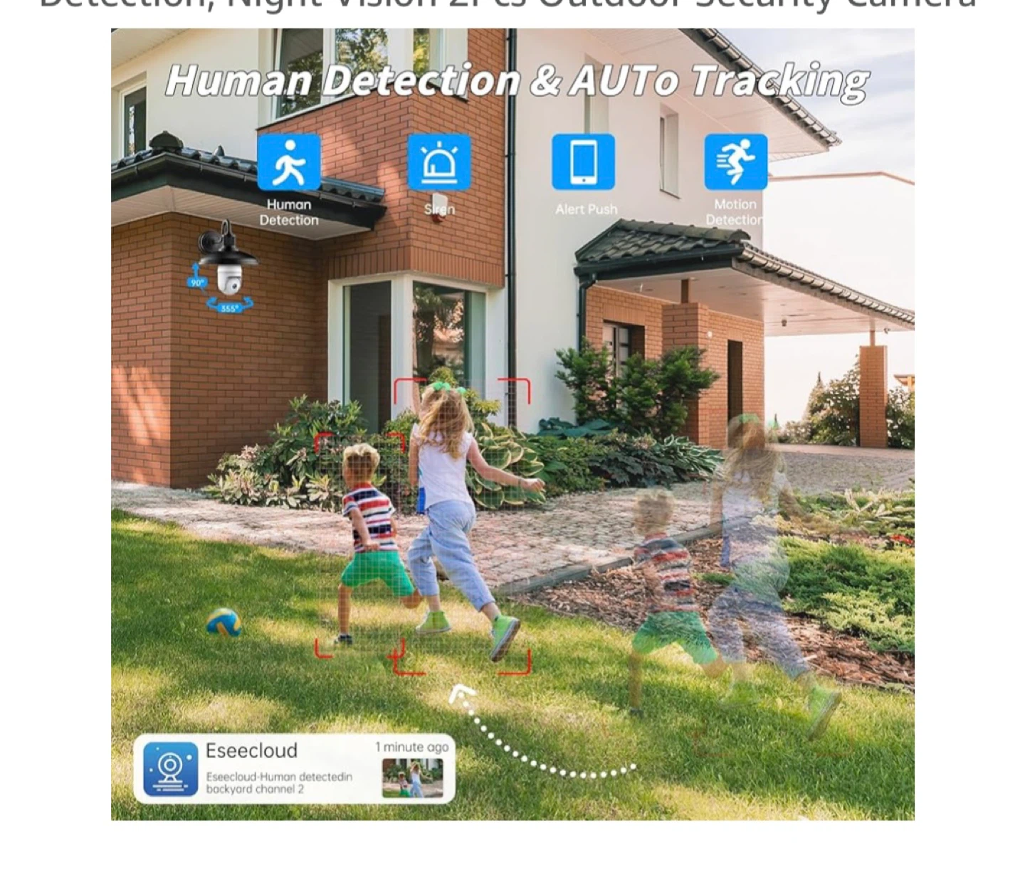 Outdoor Security Camera - Human Detection, Night Vision - photo 5