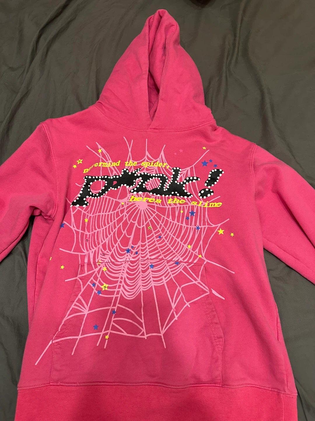 Spider Pink Hoodie Size S