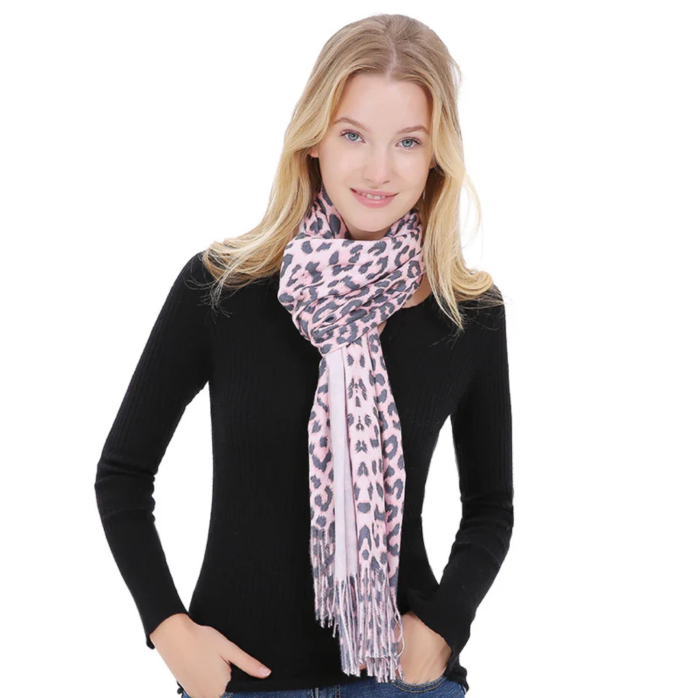 Pink Leopard Print Scarf/Shawl - photo 2