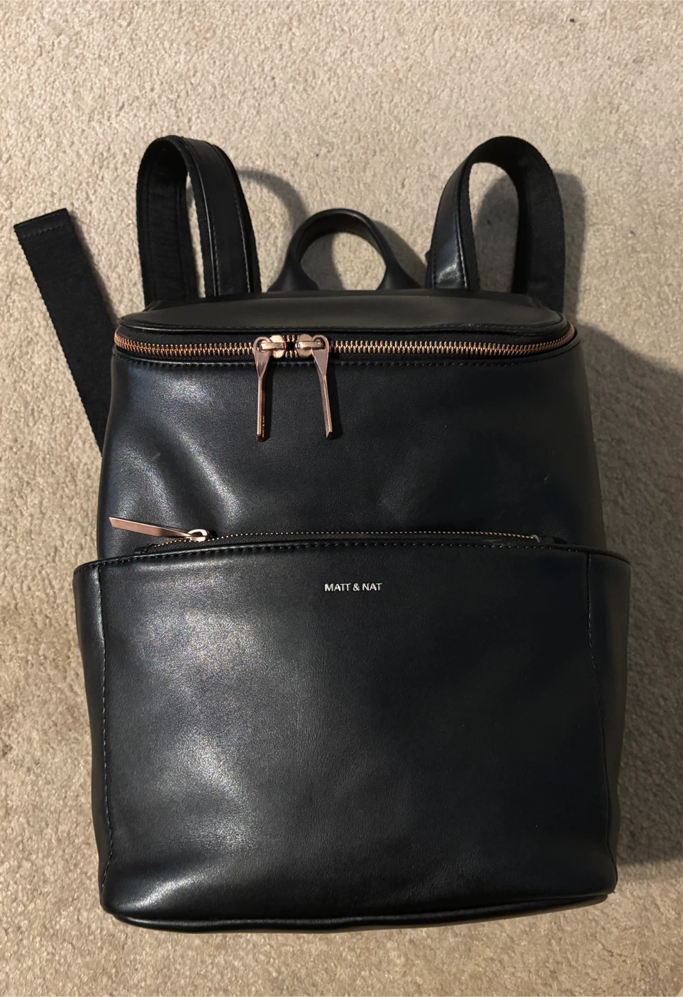 Stylish Matt & Nat Black Backpack