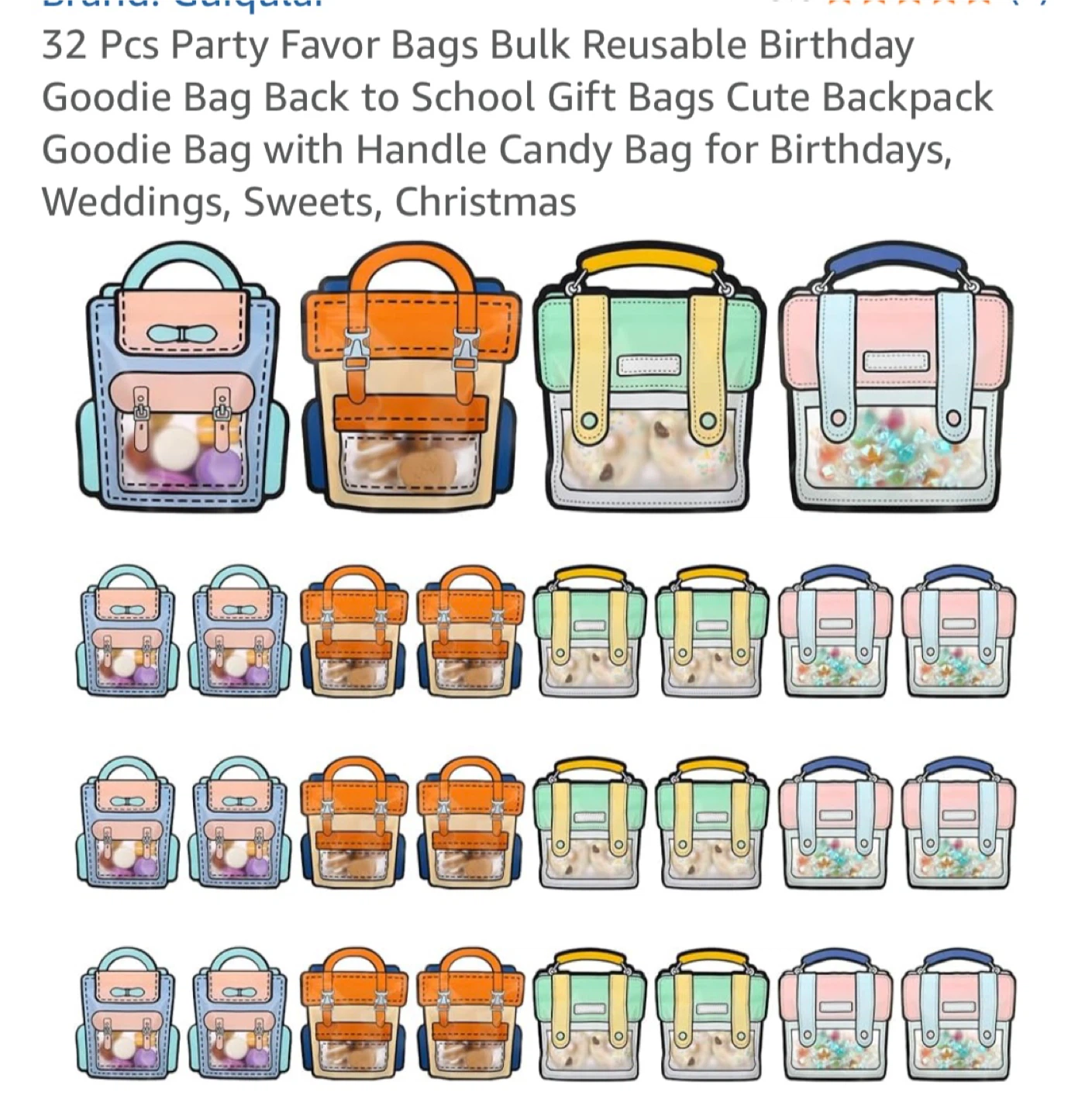 Guiqulai Party Favor Bags - 32 PCS