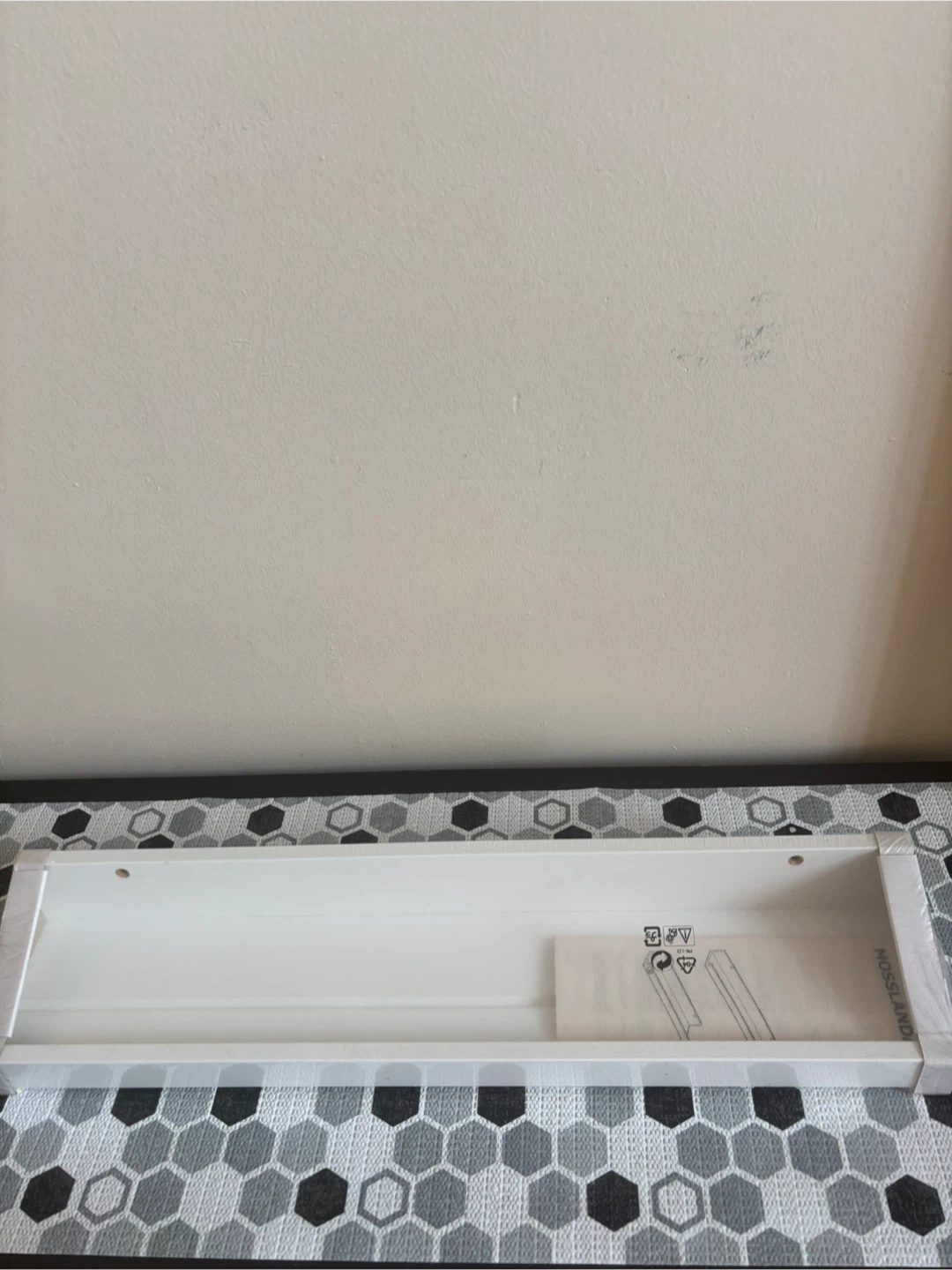 IKEA display shelves and Picture Ledge - White