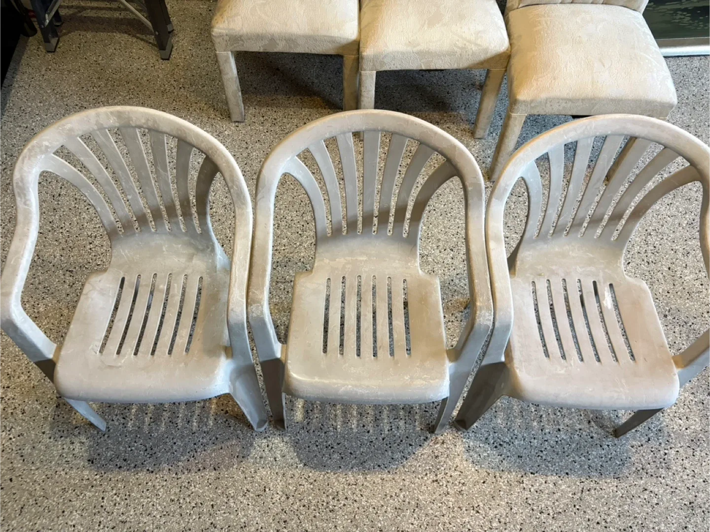 Outdoor Plastic Chairs - Set of 3 image indicator(2)