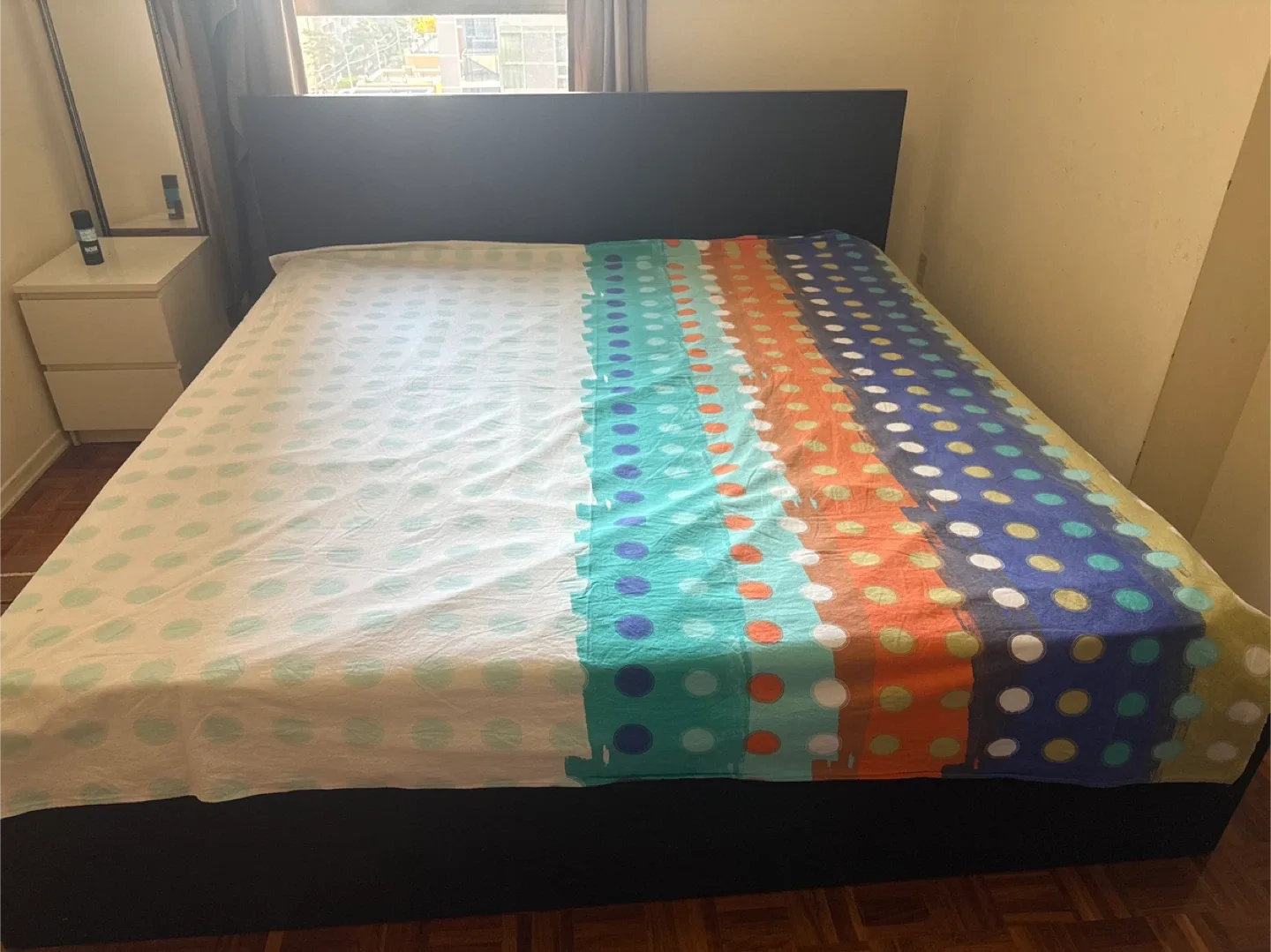 King Bed Frame with Headboard with Mattress