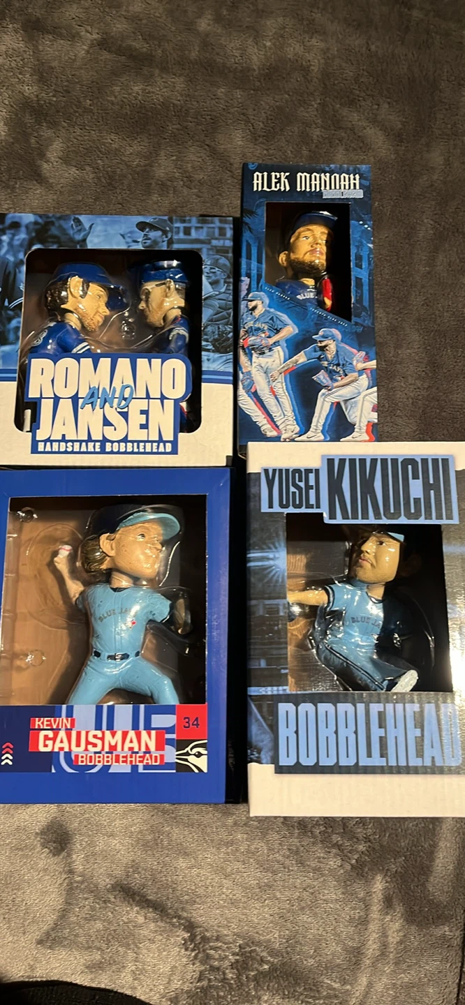 Blue Jays Bobbleheads: Romano & Jansen, Kikuchi, Gausman, Manoah
