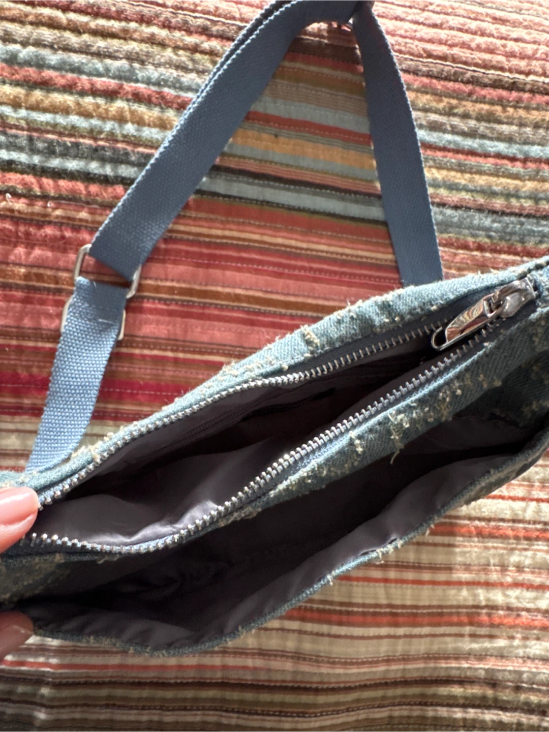 Wild Fable Blue Denim Shoulder Bag - photo 2