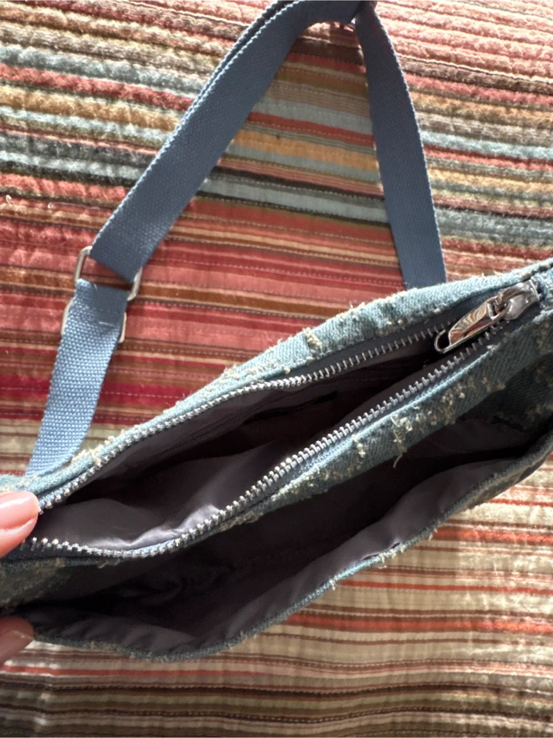 Wild Fable Blue Denim Shoulder Bag image indicator(2)