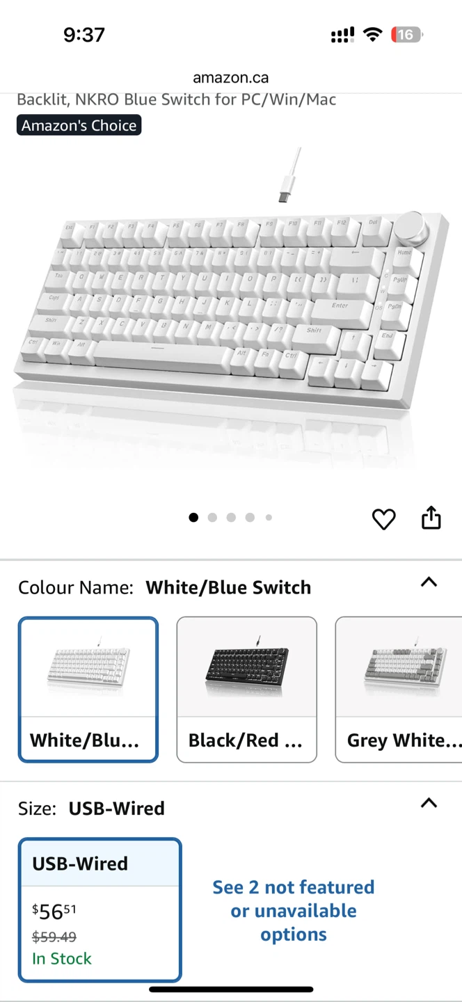 AJAZZ AK33 Mechanical Keyboard - White, NKRO Blue Switch - photo 4