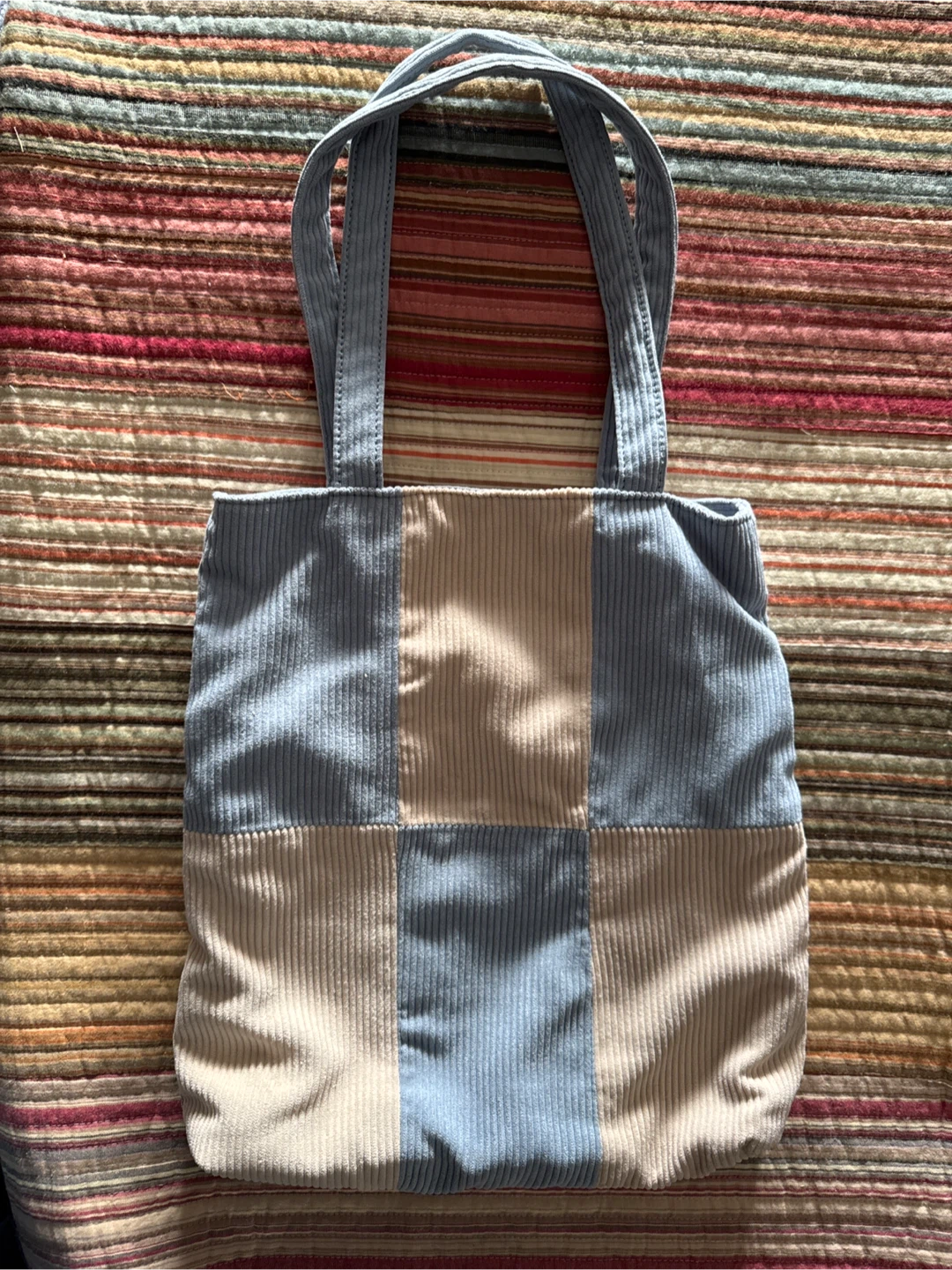 a.class Corduroy Patchwork Tote Bag - photo 4