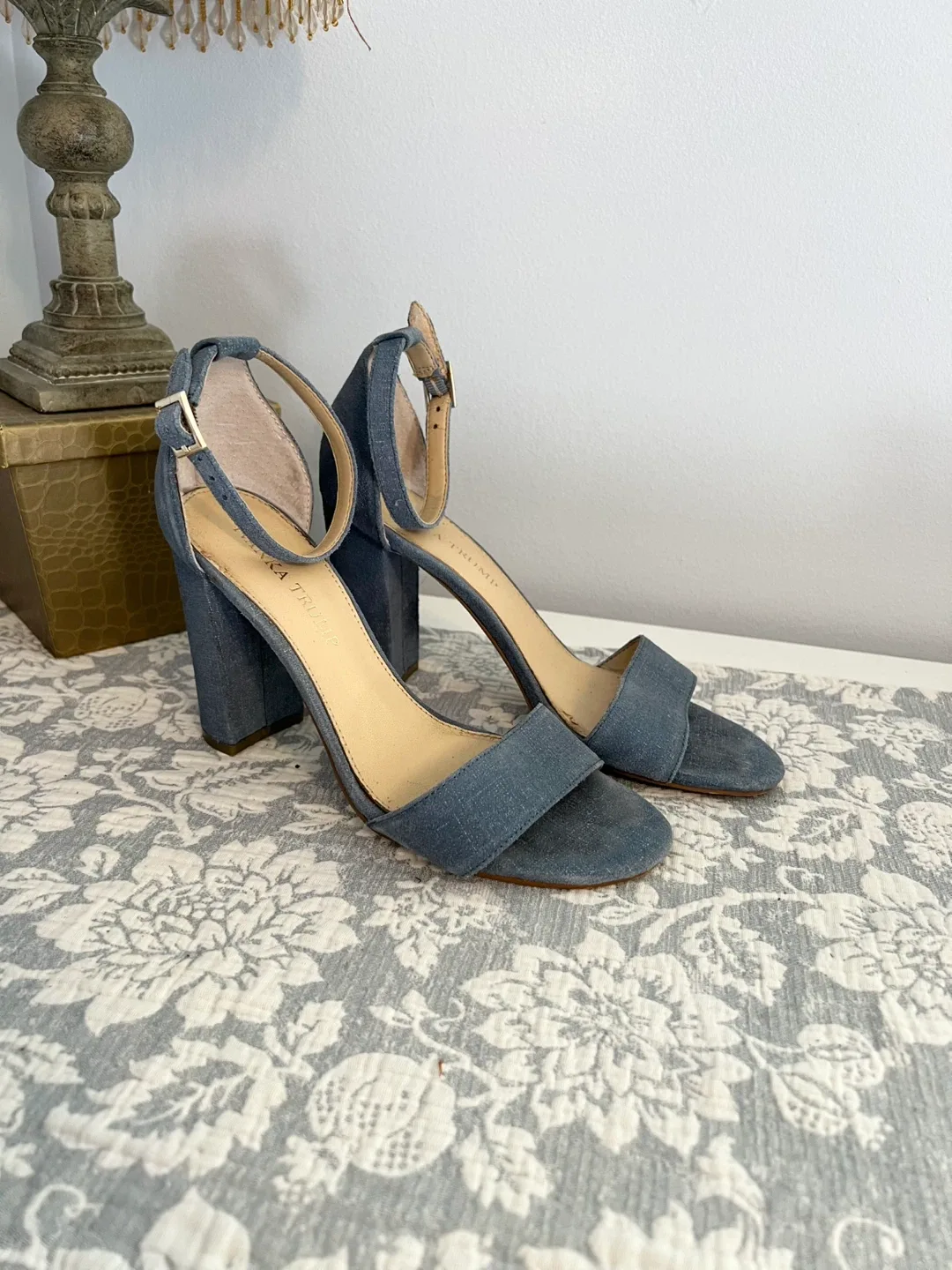 Ivanka Trump Denim Blue Heels - Size 6