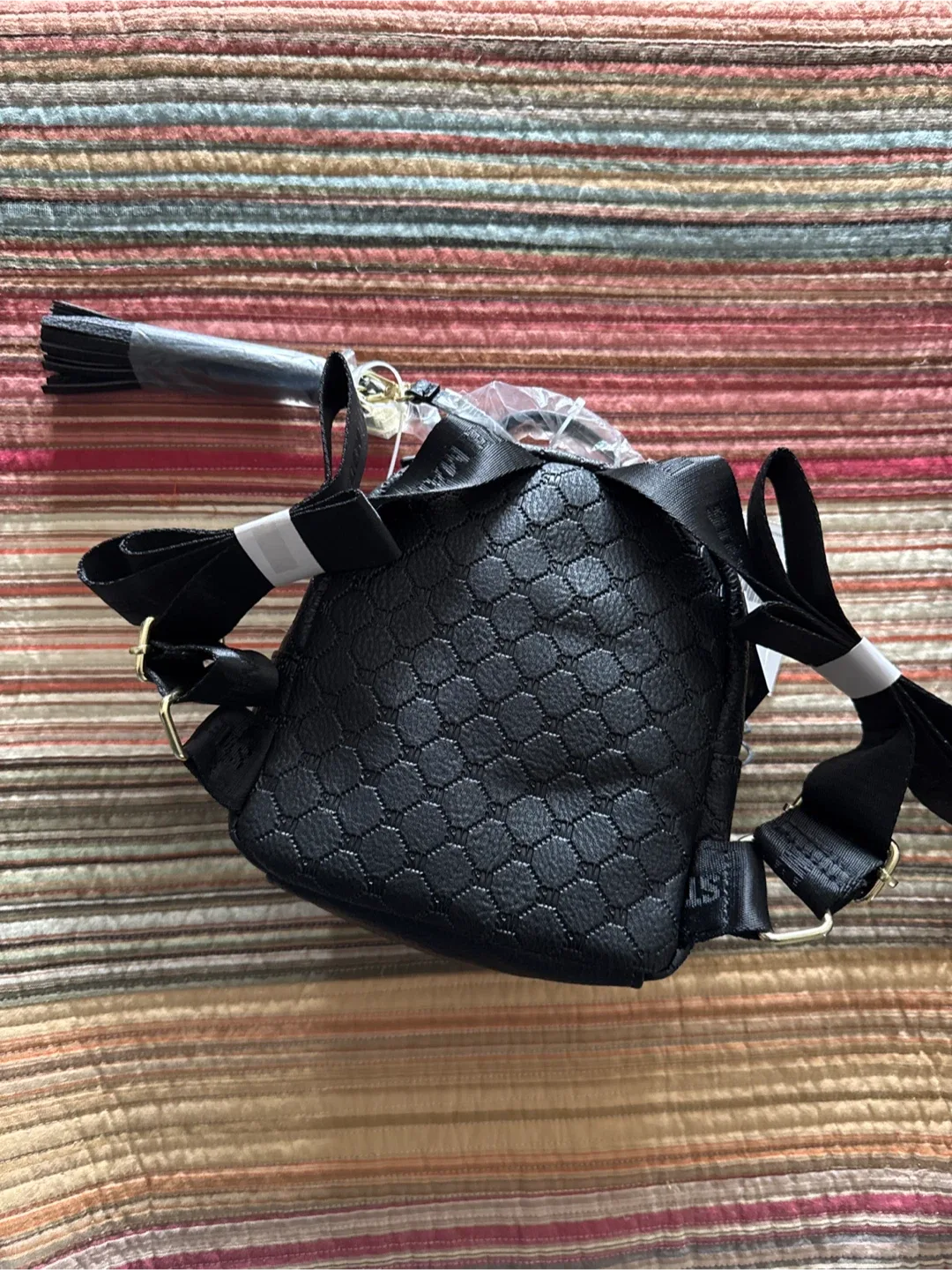 New Steve Madden Black Mini Backpack image indicator(2)