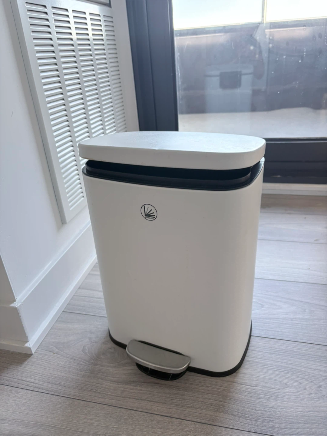 Simplehuman 45L White Step Trash Can