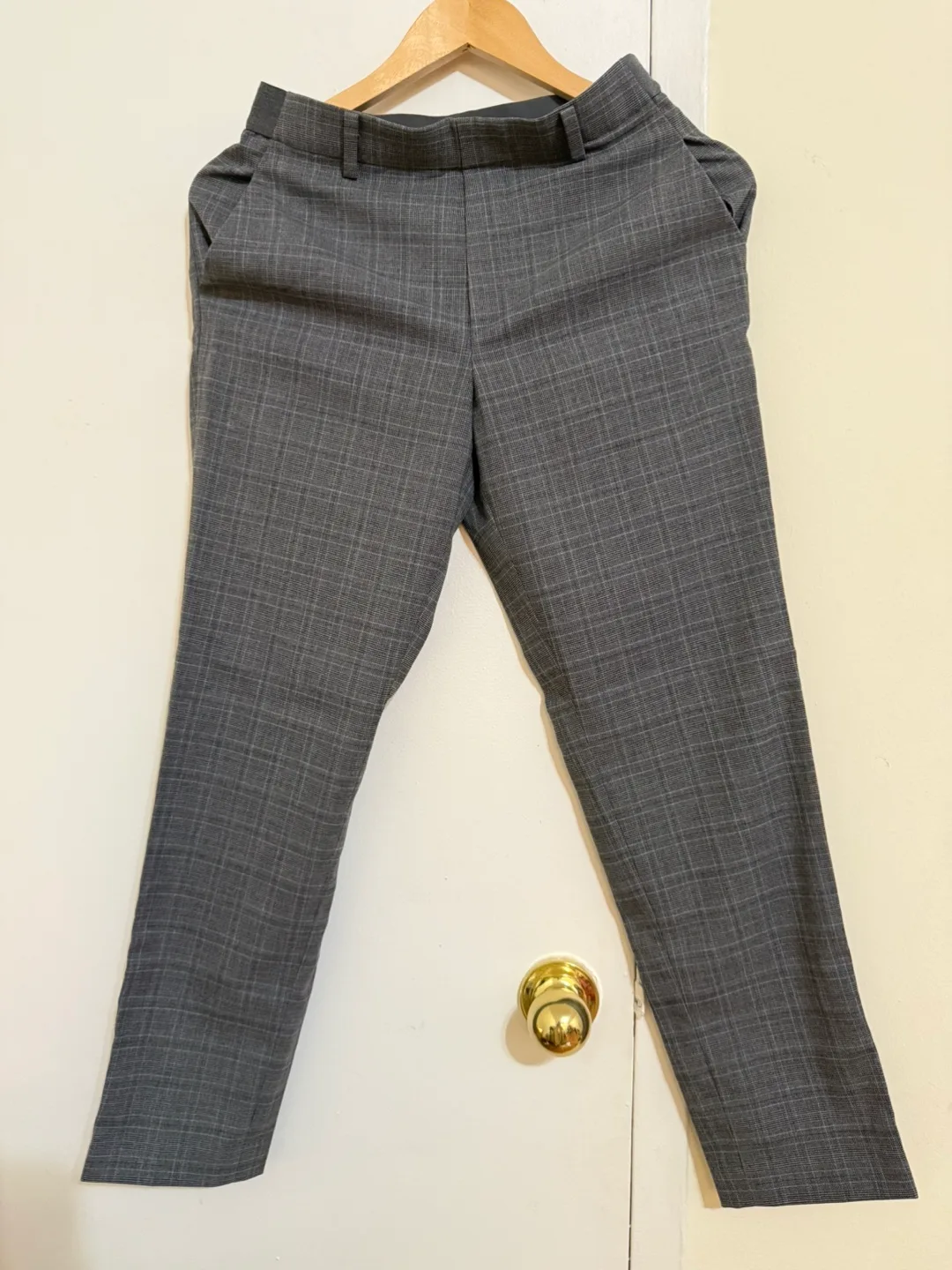 Uniqlo Gray Plaid Pants Size S