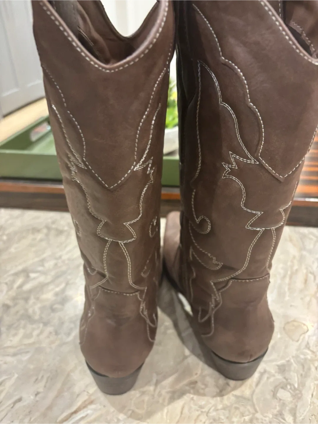 ( No Name ) size 8/ NEW/ Brown Cowboy Boots - Size 9 (EU 39) image indicator(3)