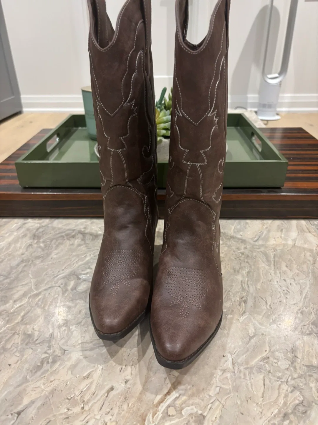 ( No Name ) size 8/ NEW/ Brown Cowboy Boots - Size 9 (EU 39) thumbnail