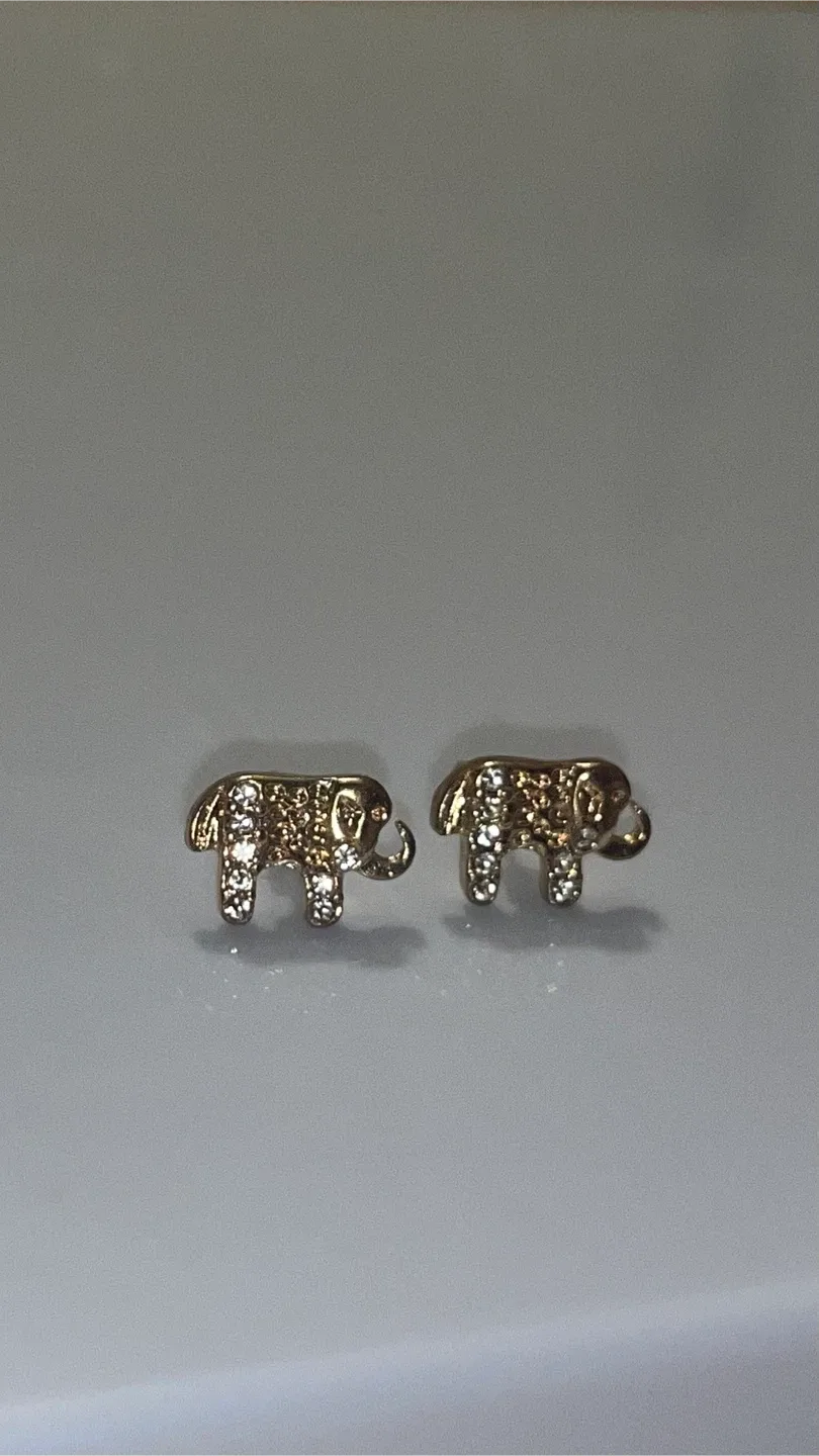 Gold Earrings Set (2 Pairs) thumbnail
