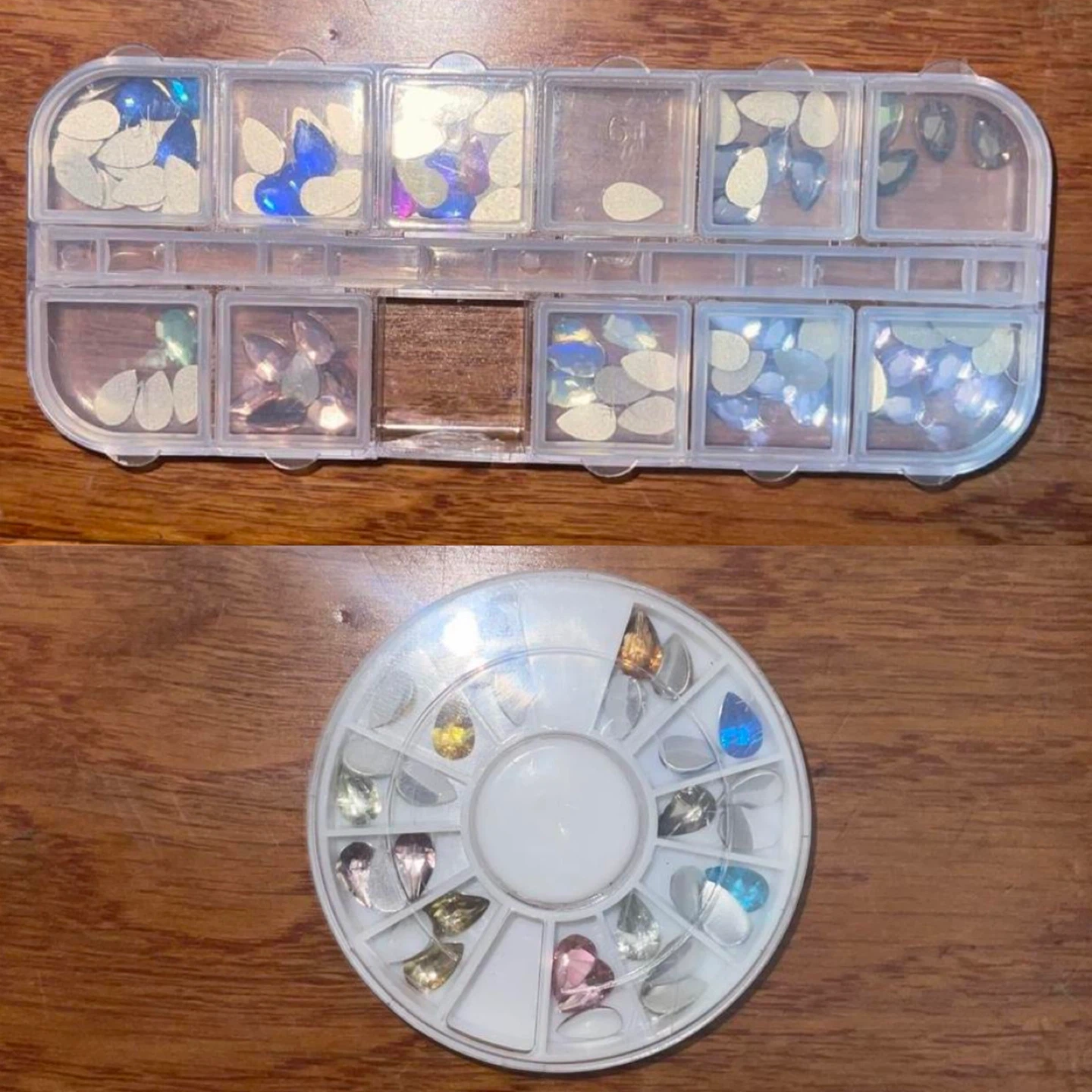 Rhinestones Rectangle & Round Case