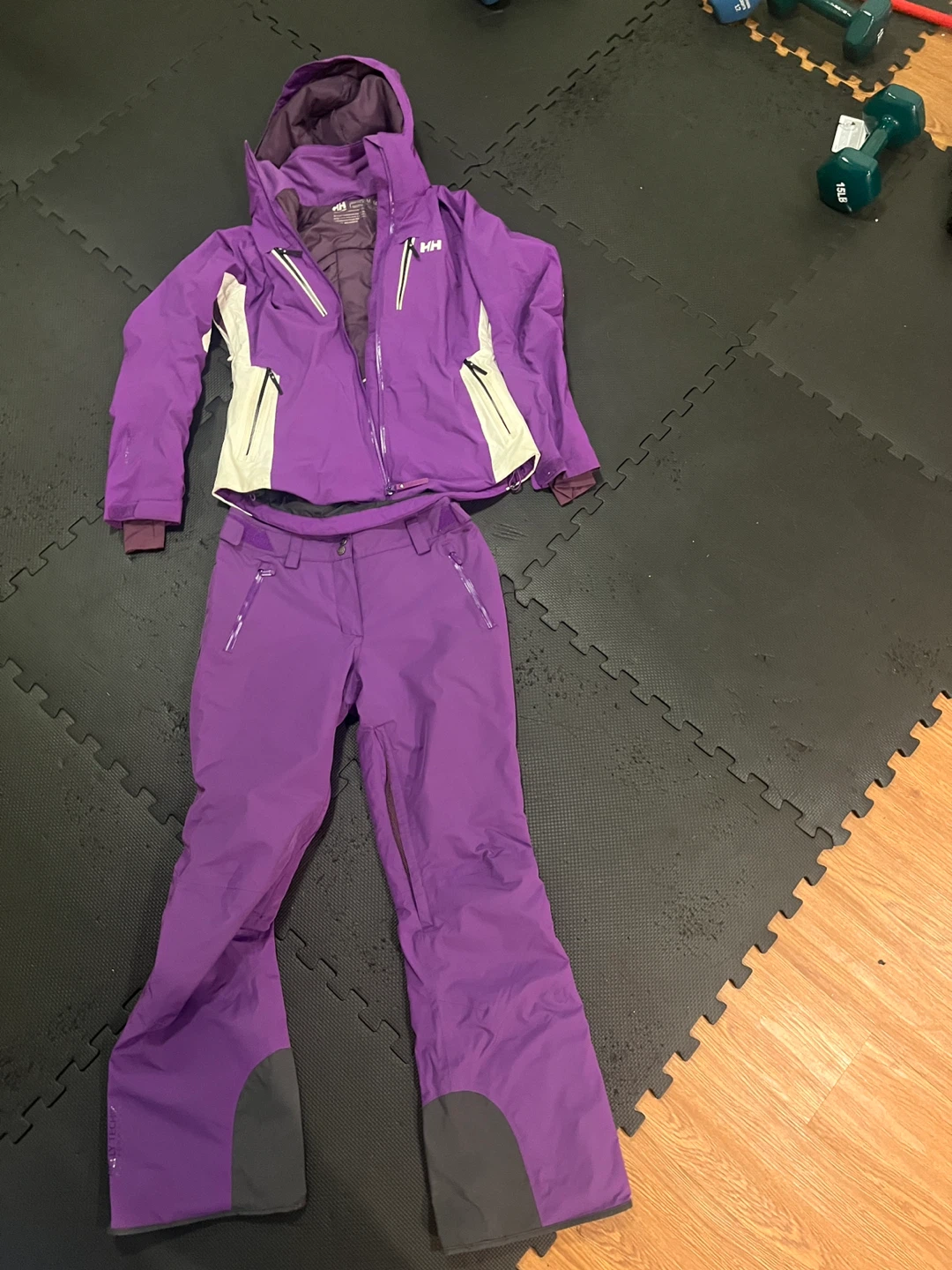 Helly Hansen womens Purple Ski Suit/Snowsuit - Size M