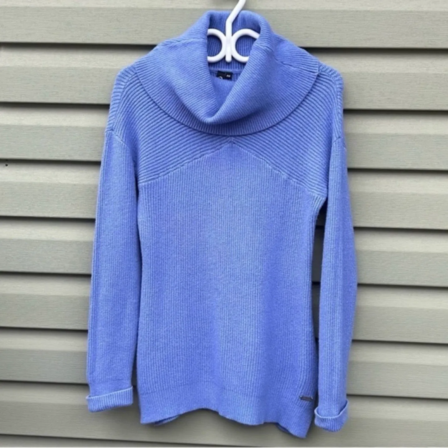 Colori Knit Cowl Neck Long Sleeve Fitted Sweater Womens Size S thumbnail