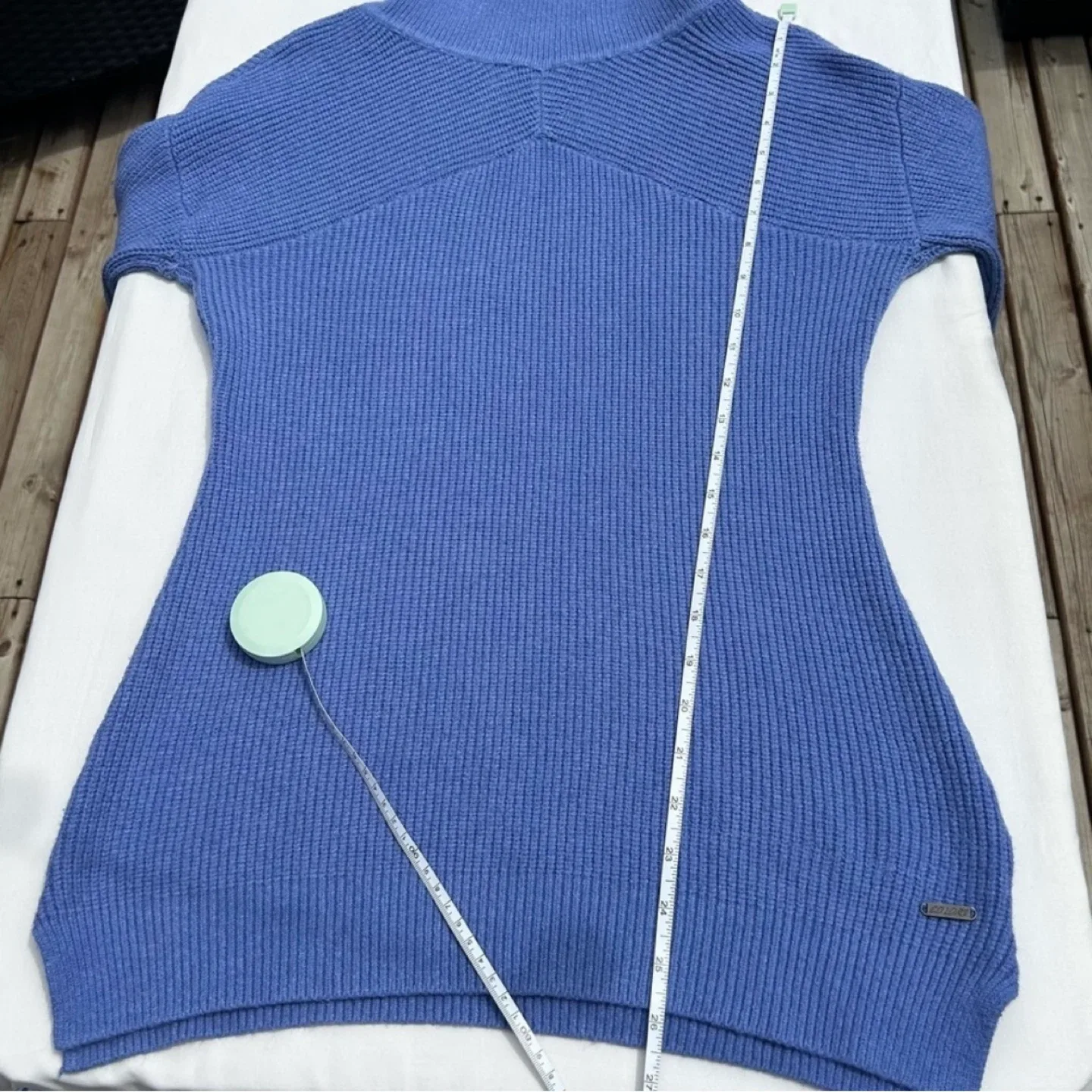 Colori Knit Cowl Neck Long Sleeve Fitted Sweater Womens Size S image indicator(9)