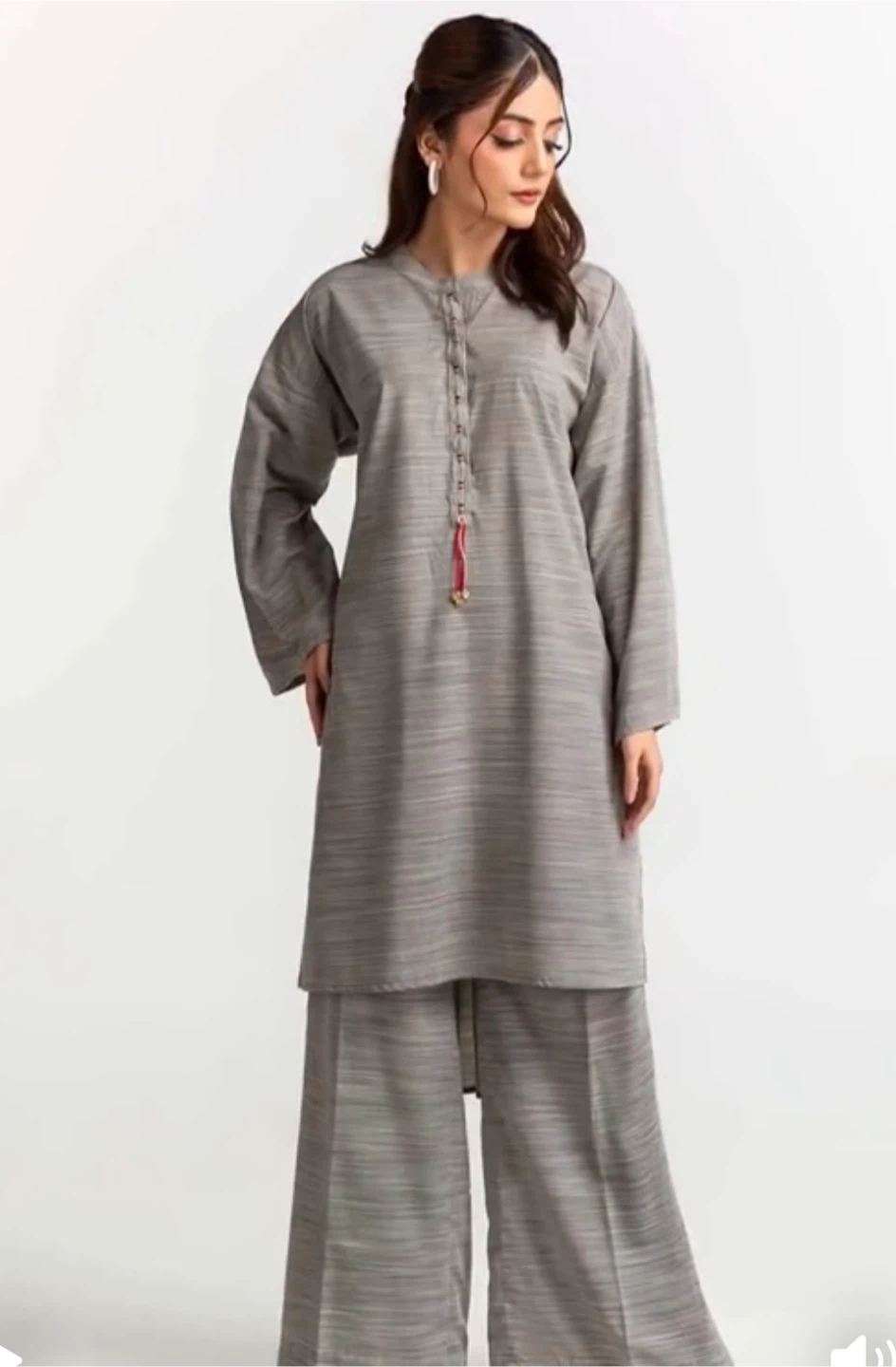 New grey viscose dress
