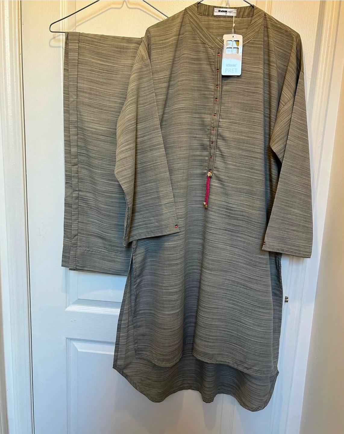 New grey viscose dress - photo 3