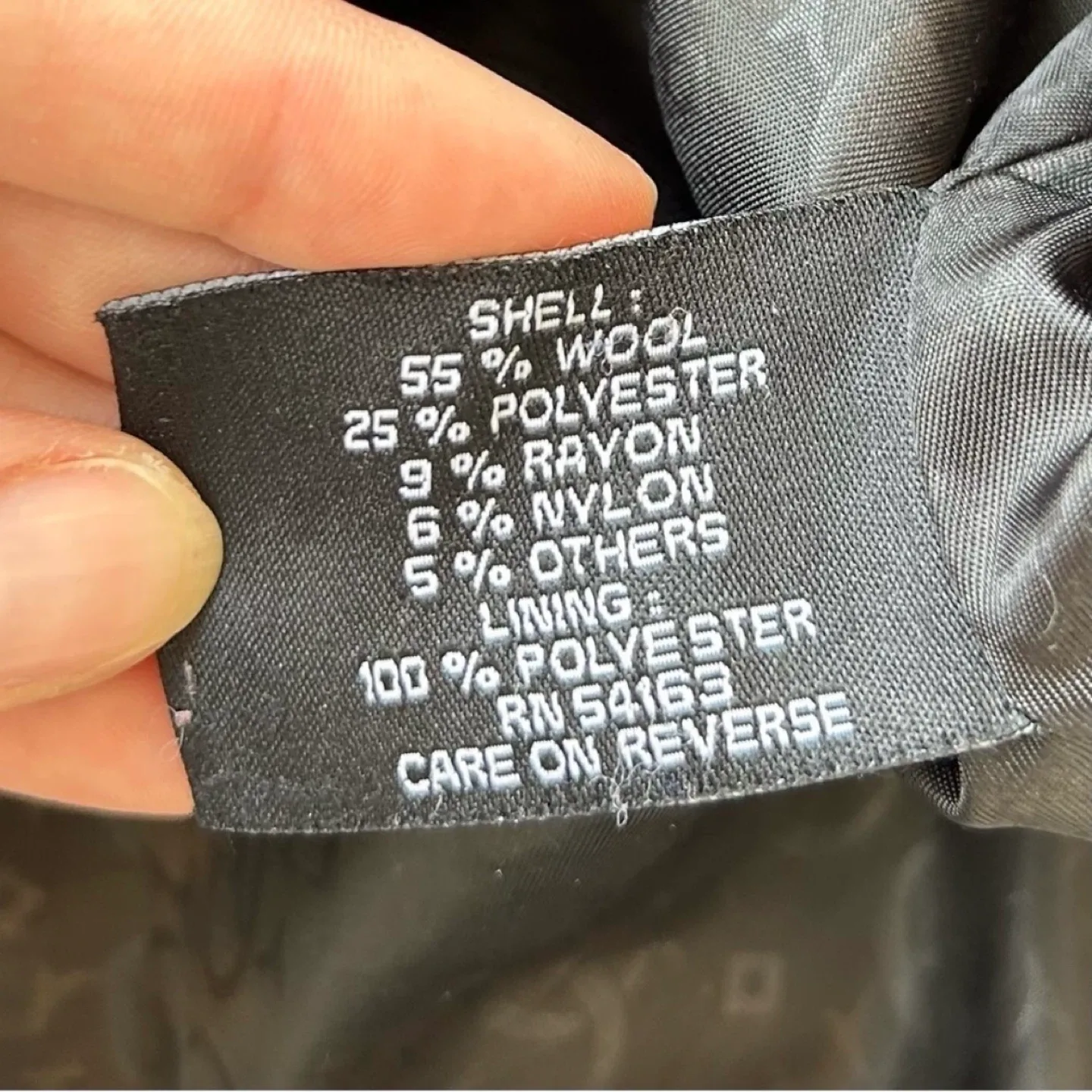 Guess Wool Blend Double Breasted Pea Coat Womens Size S image indicator(9)