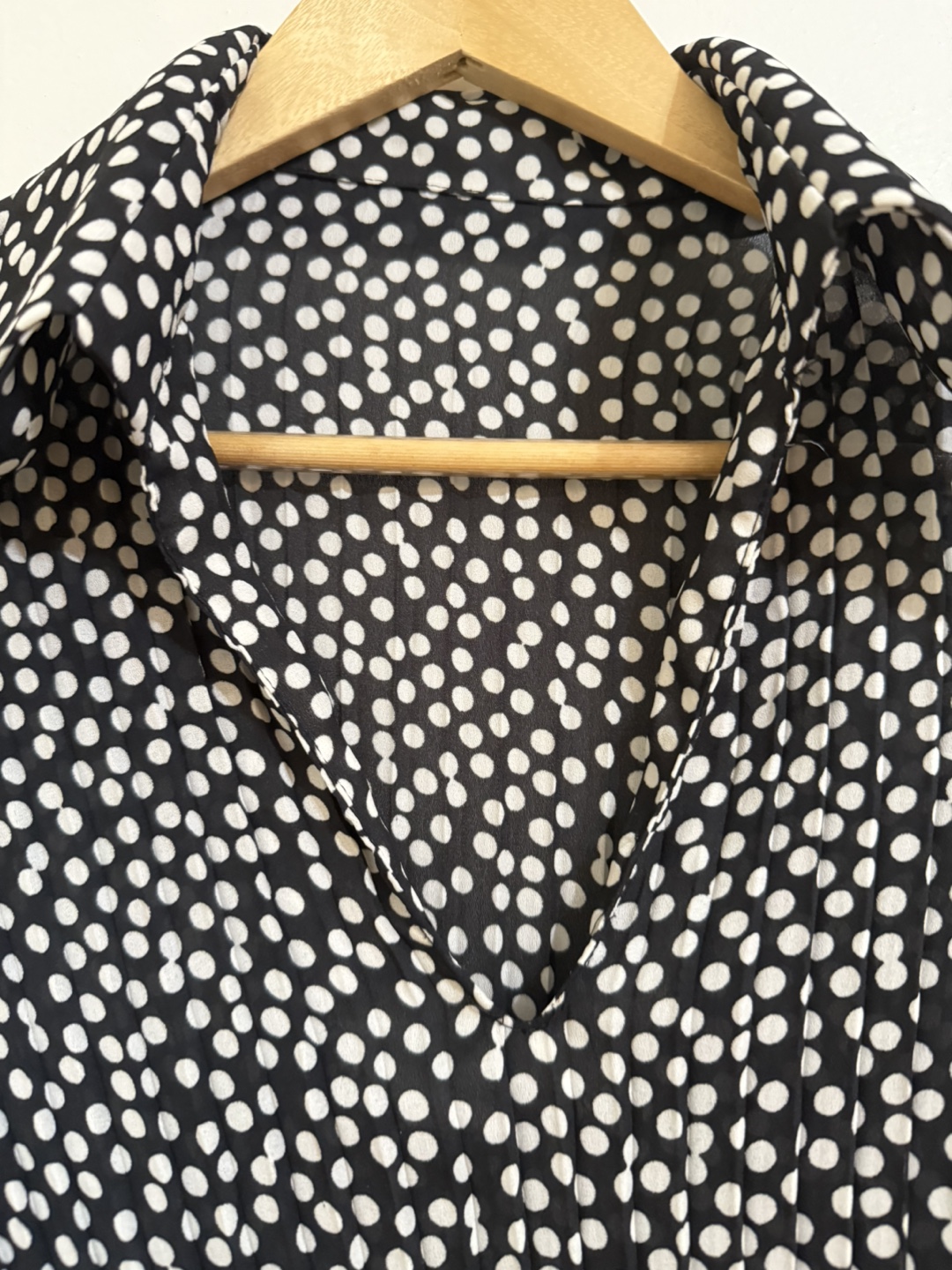 Polka Dot Blouse - Black and White - photo 3