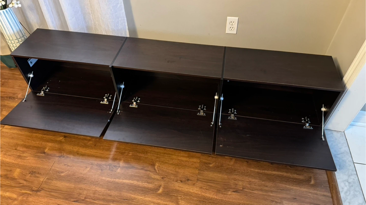 Dark Brown TV Stand / Storage Unit - photo 2