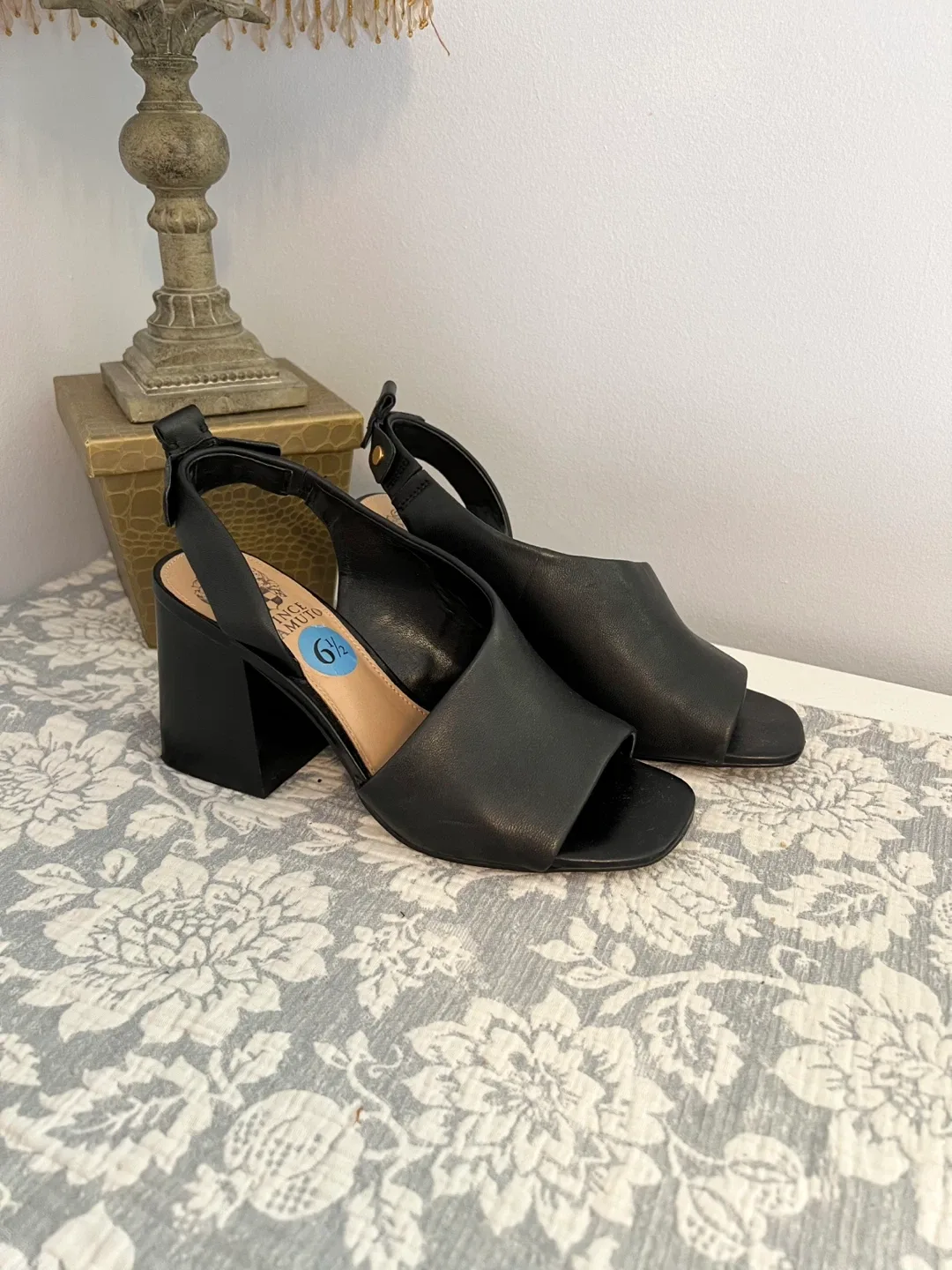 Vince Camuto Black Block Heels - Size 6.5