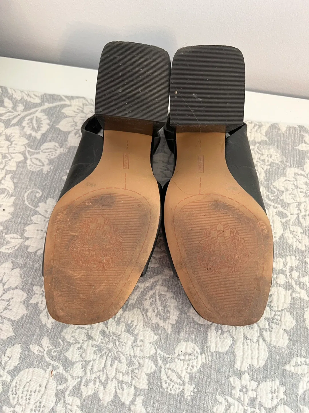 Vince Camuto Black Block Heels - Size 6.5 image indicator(5)