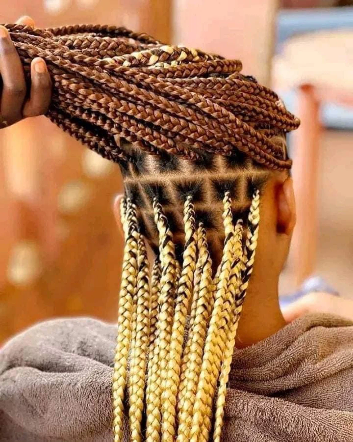 Knotless braids box braids n boho braids - photo 3