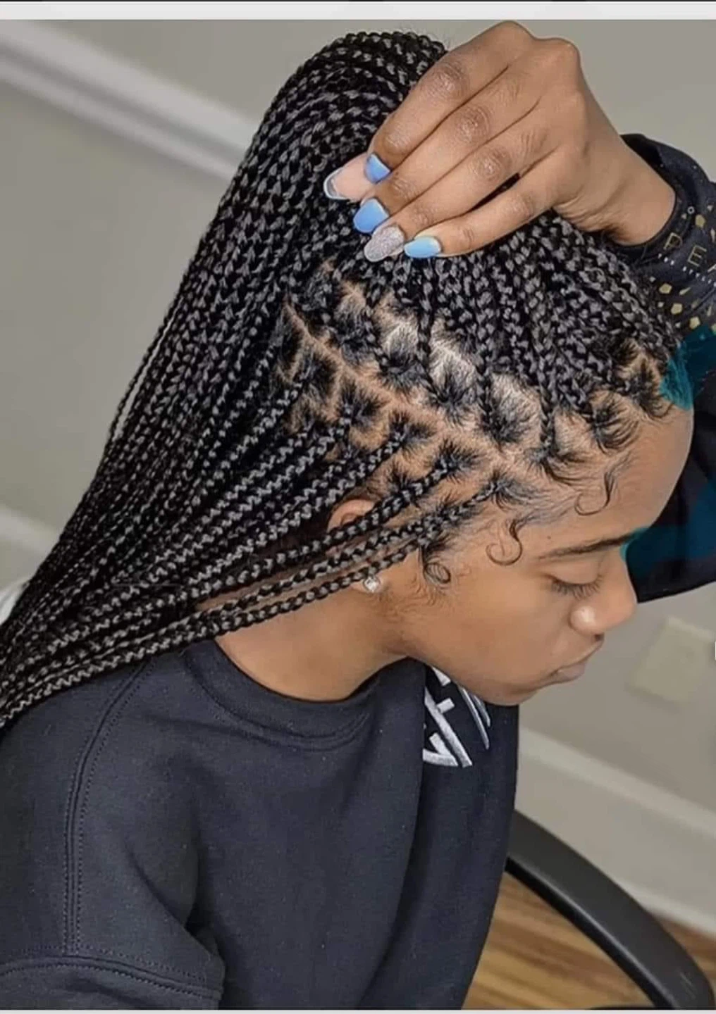 Knotless braids box braids n boho braids - photo 2