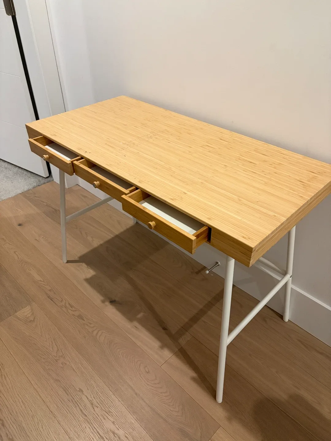 IKEA Bamboo Desk - 40 1/8x19 1/4" image indicator(5)