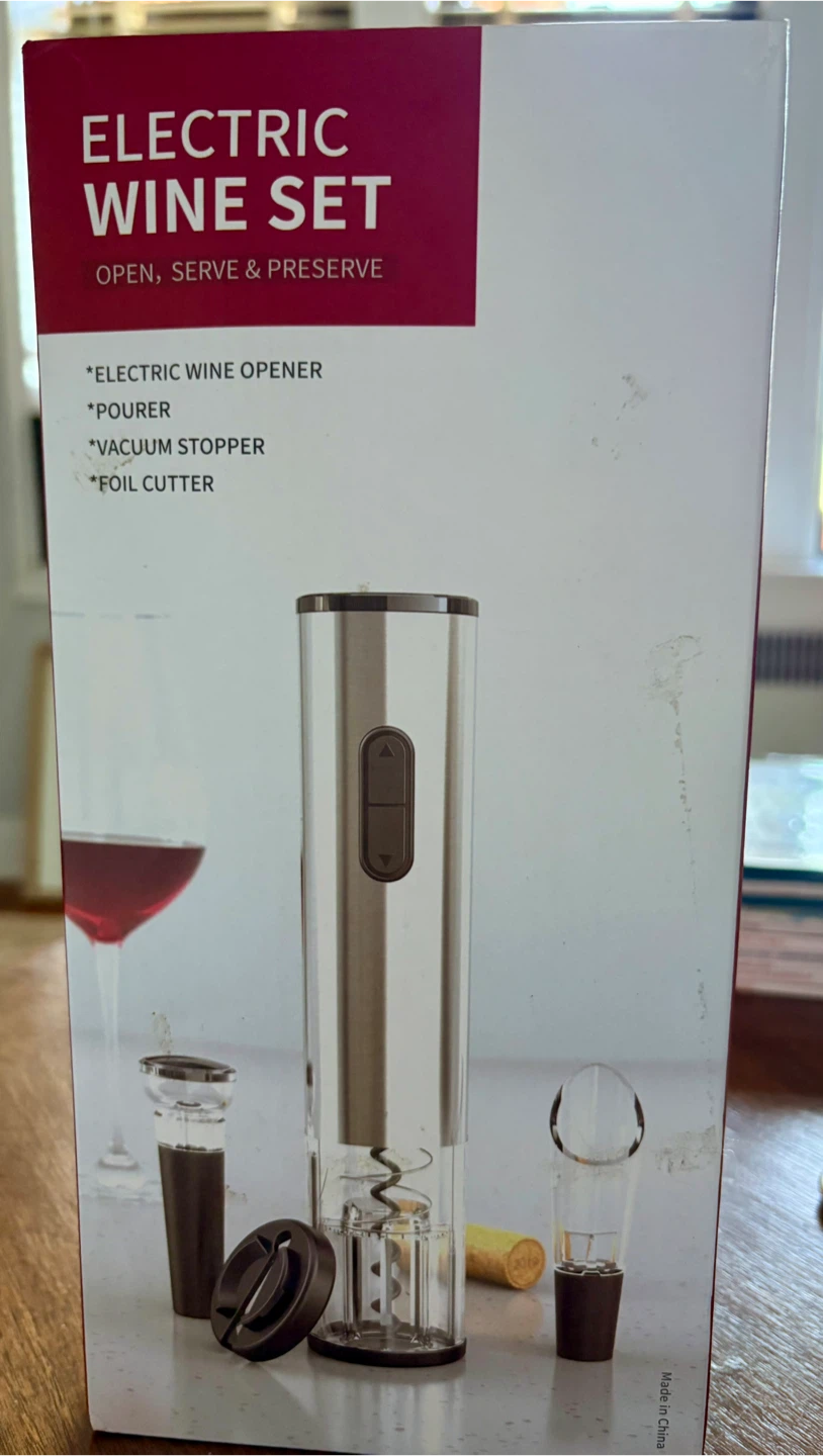NEW Electric Wine Bottle Opener Set. - photo 2
