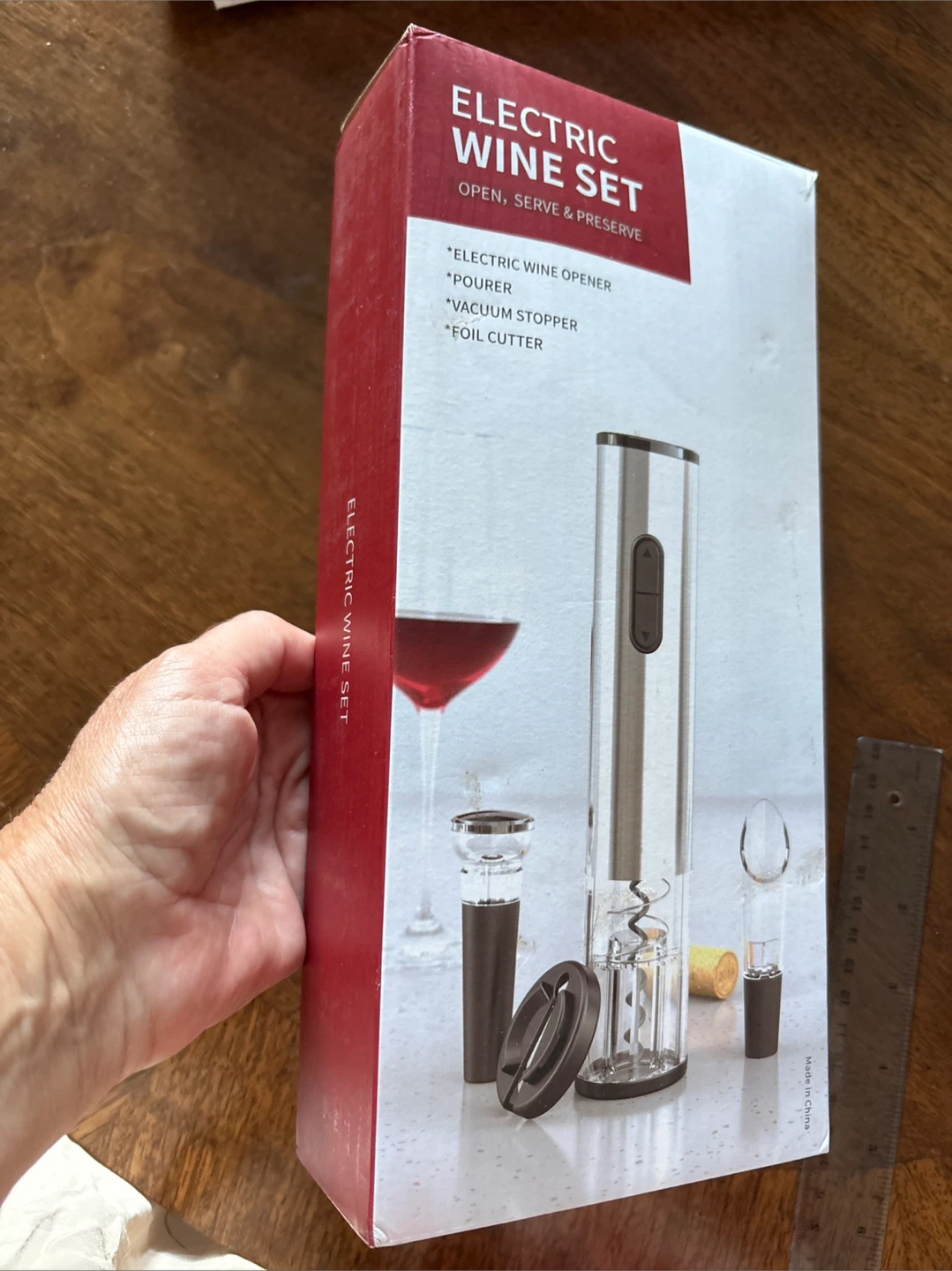 NEW Electric Wine Bottle Opener Set.