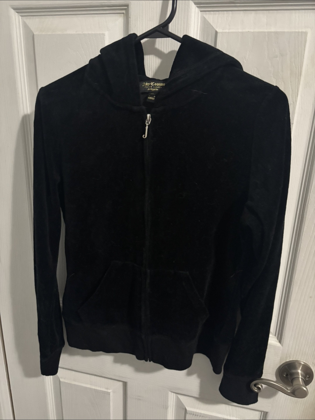 Juicy Couture Black Velour Tracksuit Set