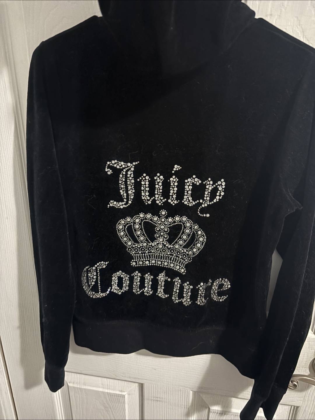 Juicy Couture Black Velour Tracksuit Set - photo 2