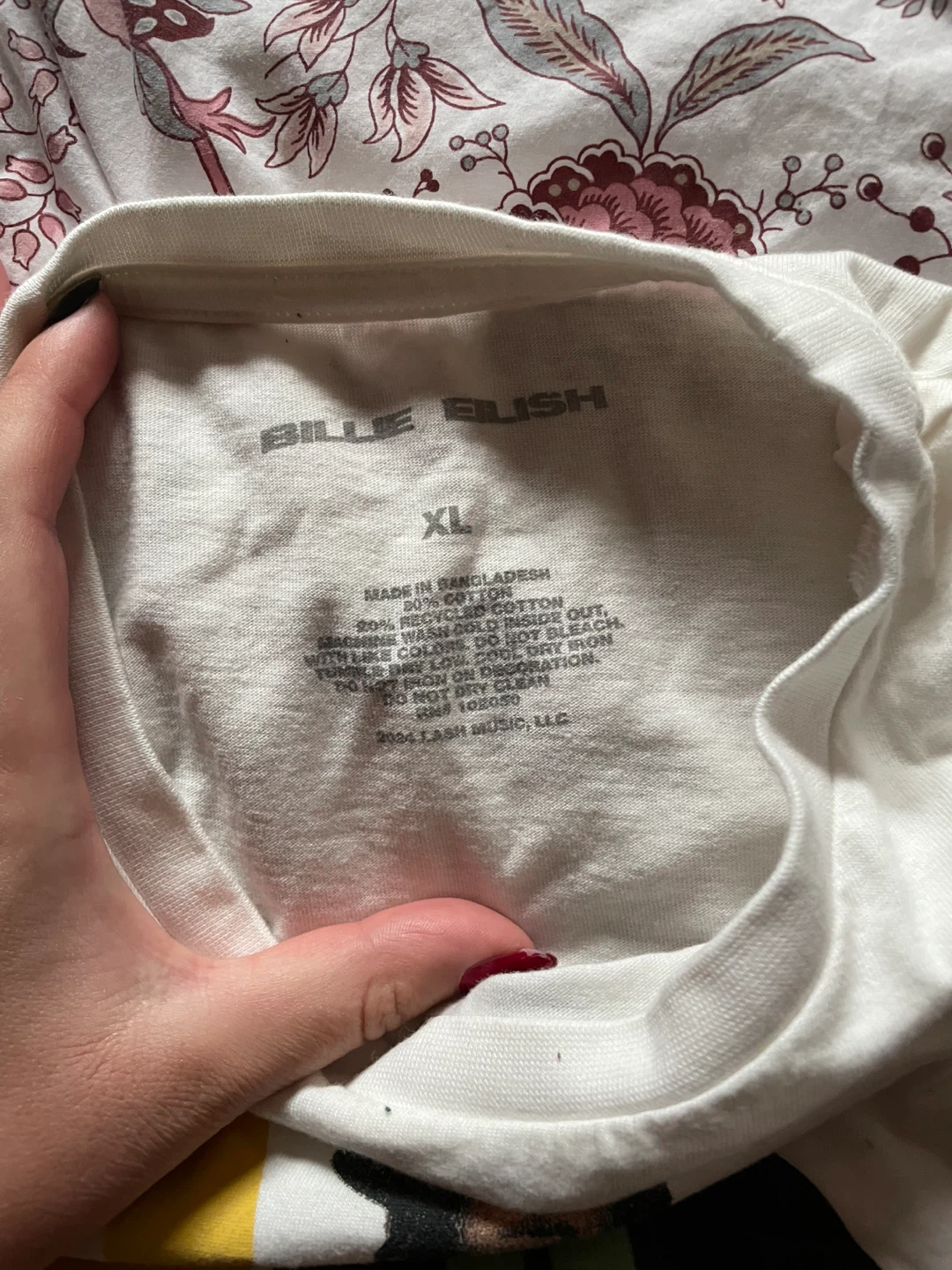 Billie Eilish White T-Shirt - Size XL - photo 3