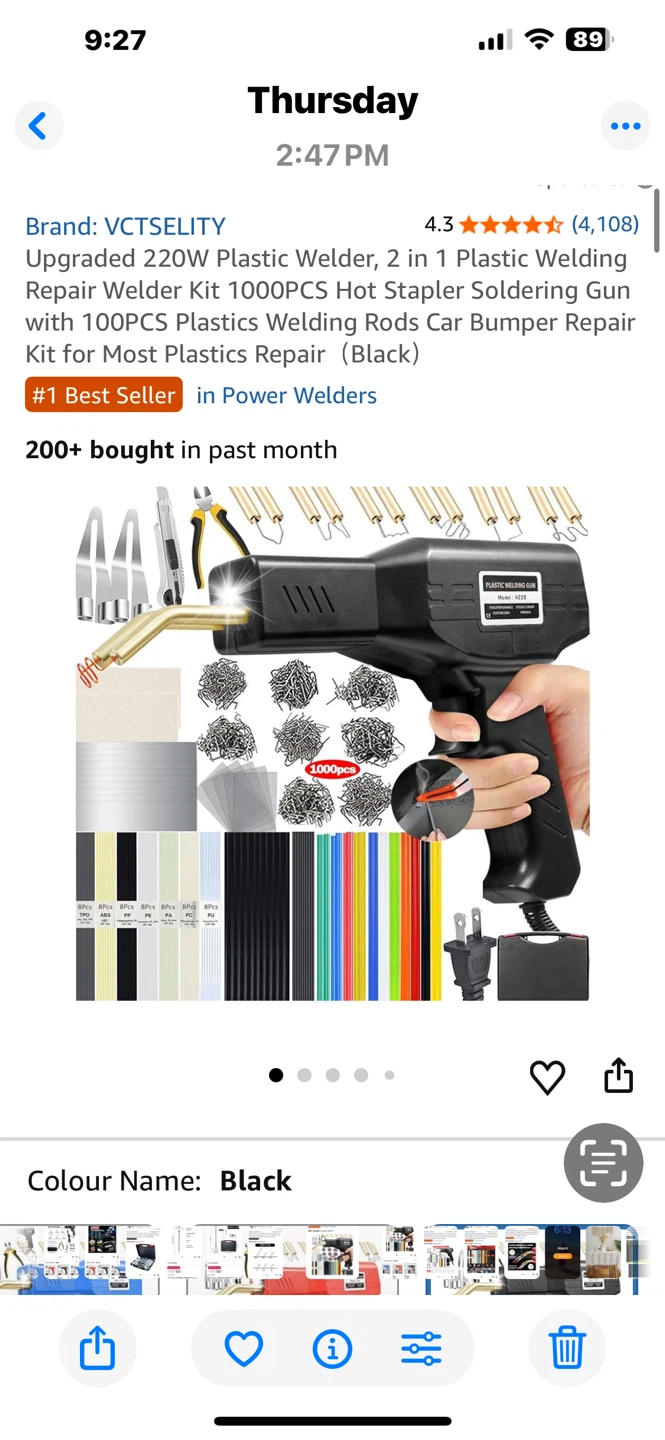 VCTSELITY 220W Plastic Welding Repair Kit - photo 3