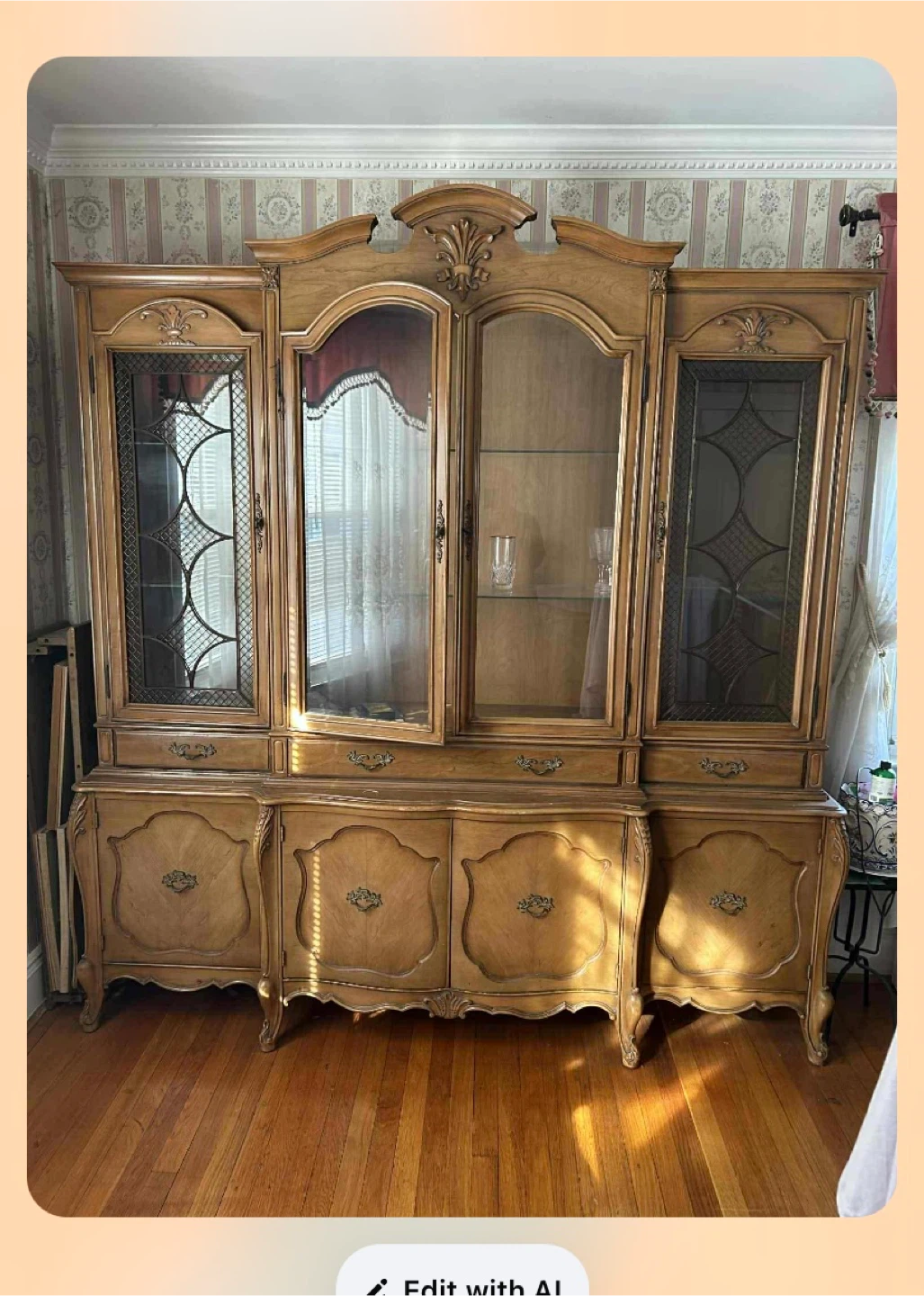 FEA Home French Provincial China Cabinet