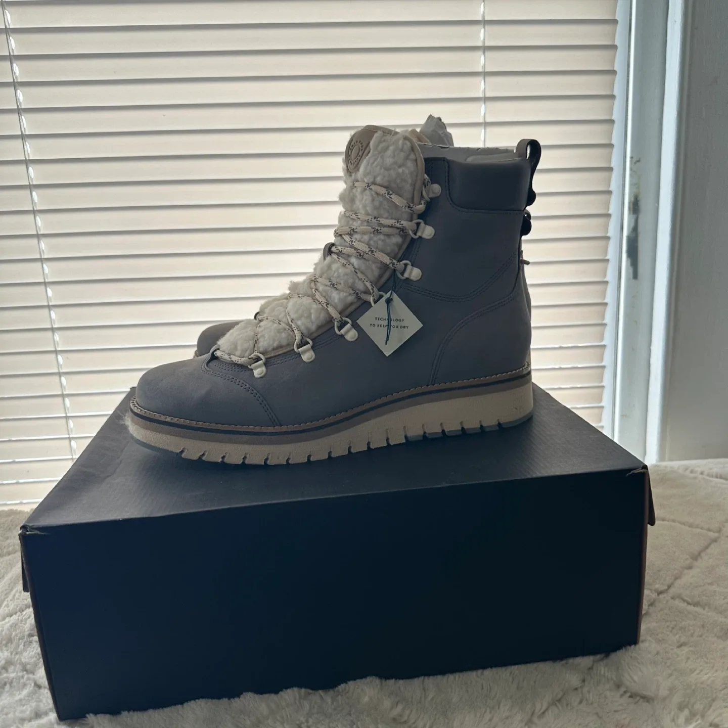 Cole Haan Gray Waterproof Hiker Boot image indicator(3)