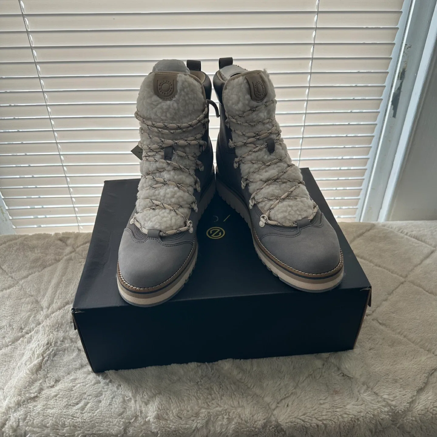 Cole Haan Gray Waterproof Hiker Boot image indicator(9)