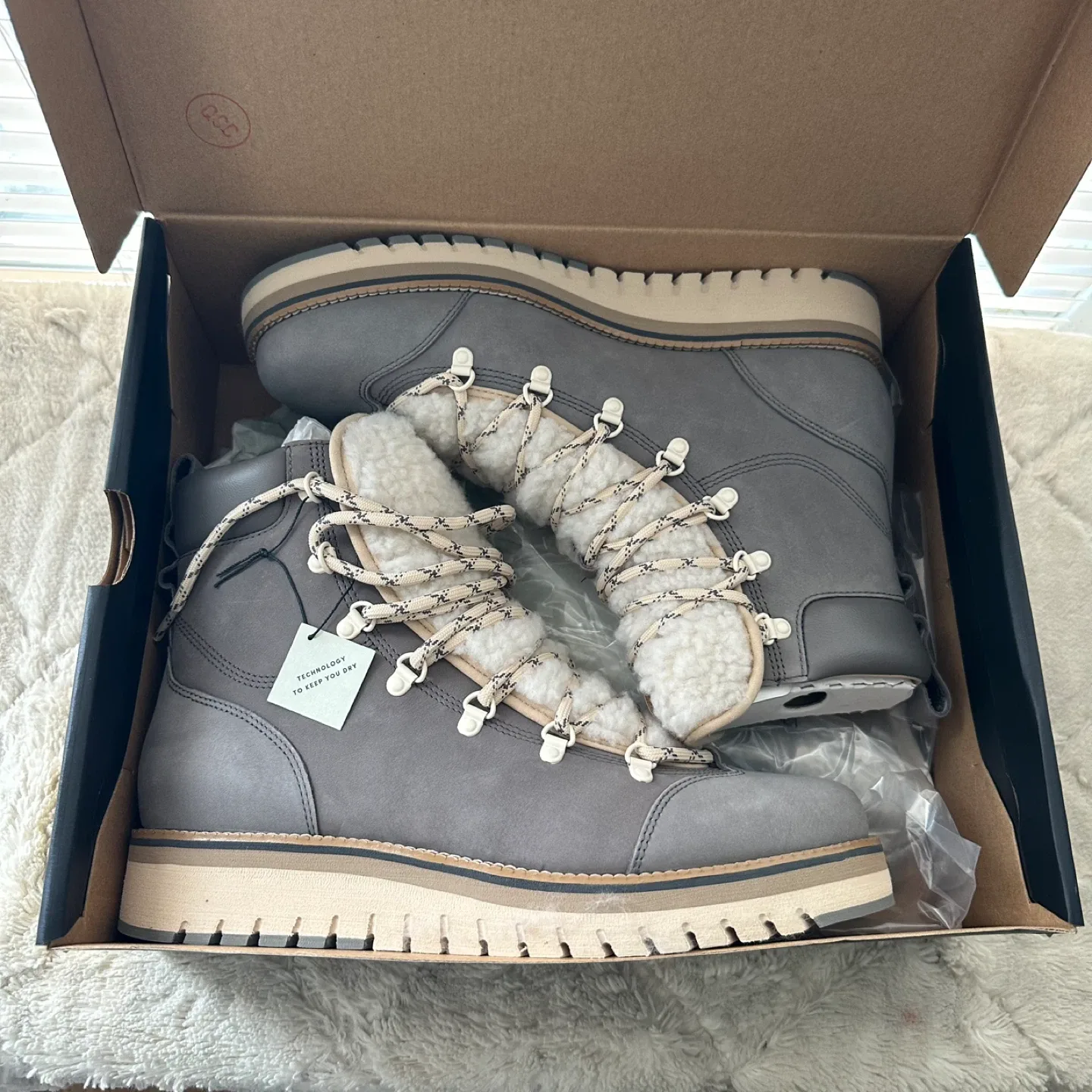 Cole Haan Gray Waterproof Hiker Boot image indicator(8)