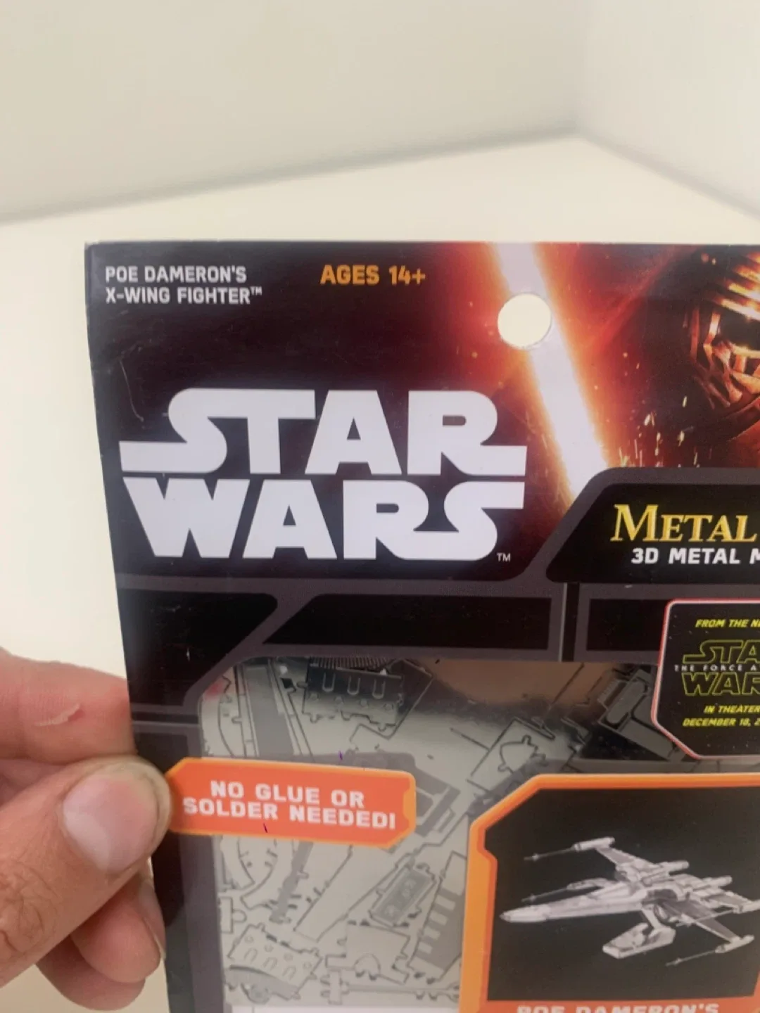 Star Wars Metal Earth Poe Dameron's X-Wing Fighter 3D Model Kit image indicator(4)