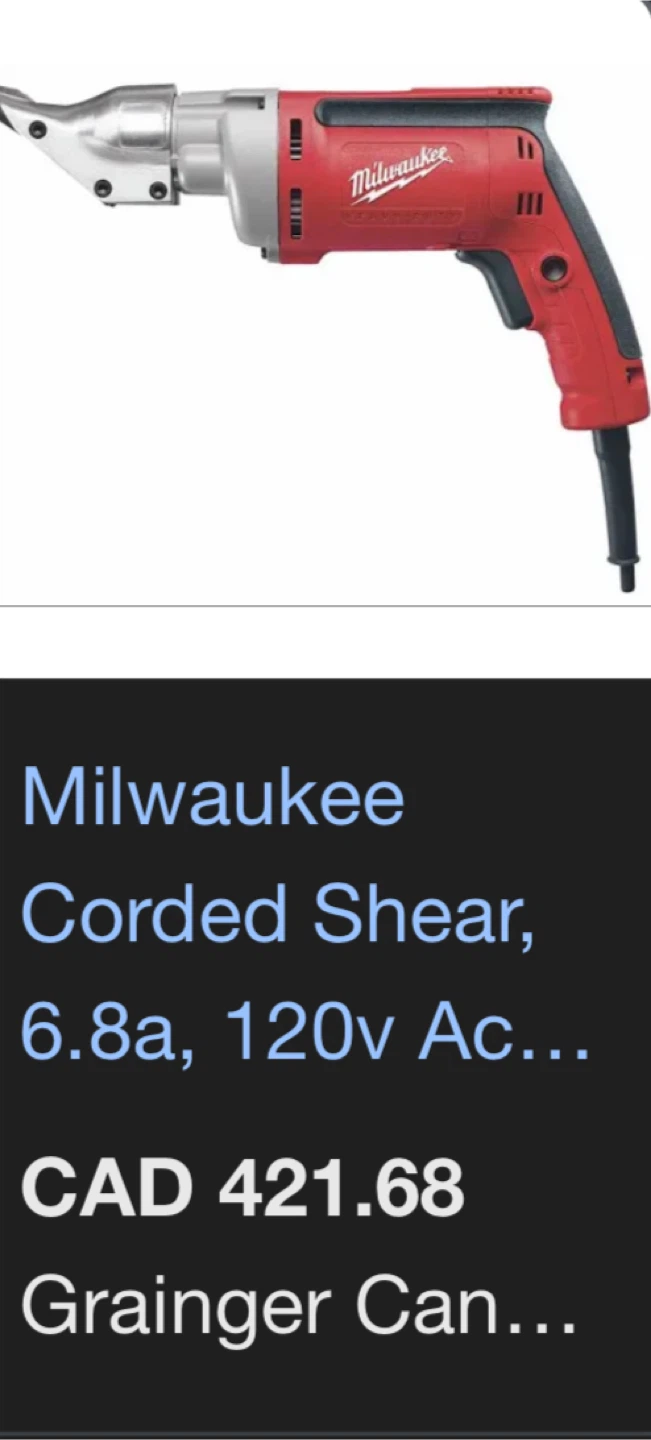 Milwaukee Corded Shear, 6.8a, 120v Ac - photo 4