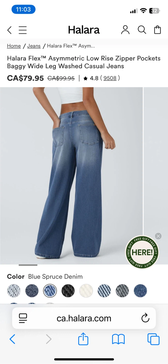 Halara Flex Asymmetric Low Rise Jeans - photo 5