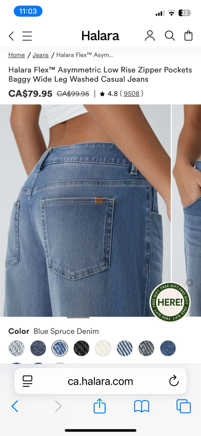 Halara Flex Asymmetric Low Rise Jeans - photo 2