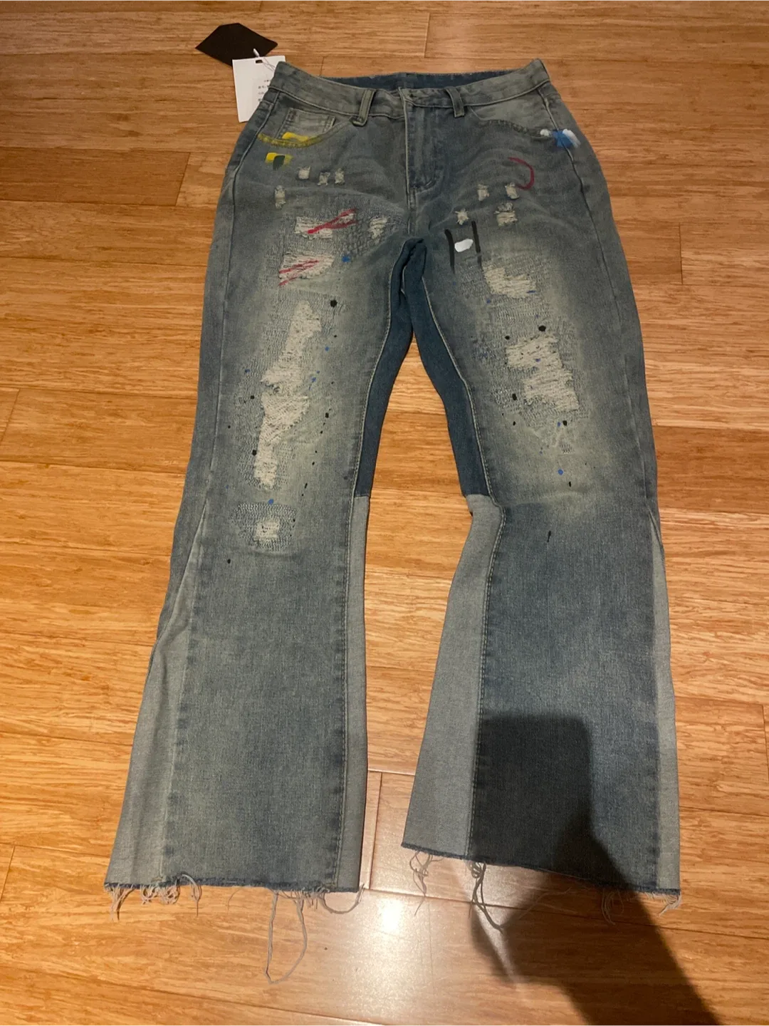 Brand new Amiri Distressed Flare Jeans thumbnail